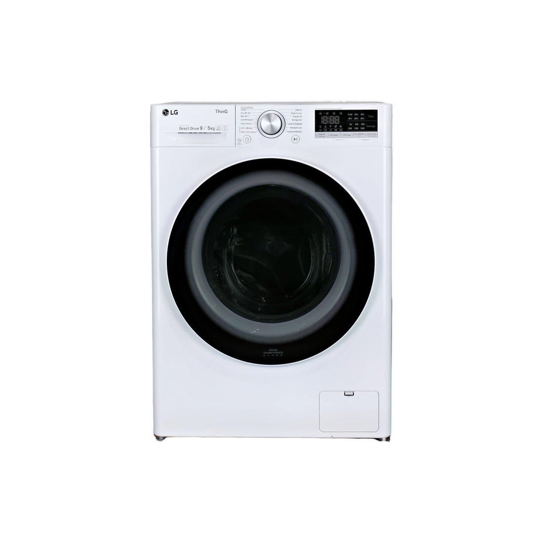 Lave-Linge Sechant 9 kg Reconditionné LG F954N40WRS : vue de face