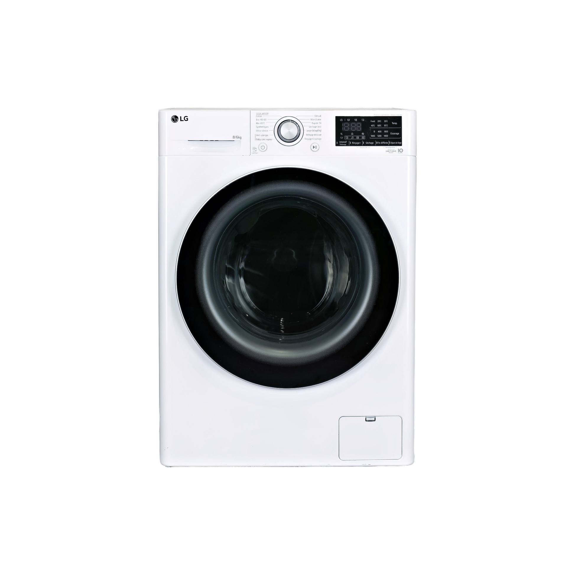 Lave-linge sechant 8 kg Reconditionné LG F864V31WRS