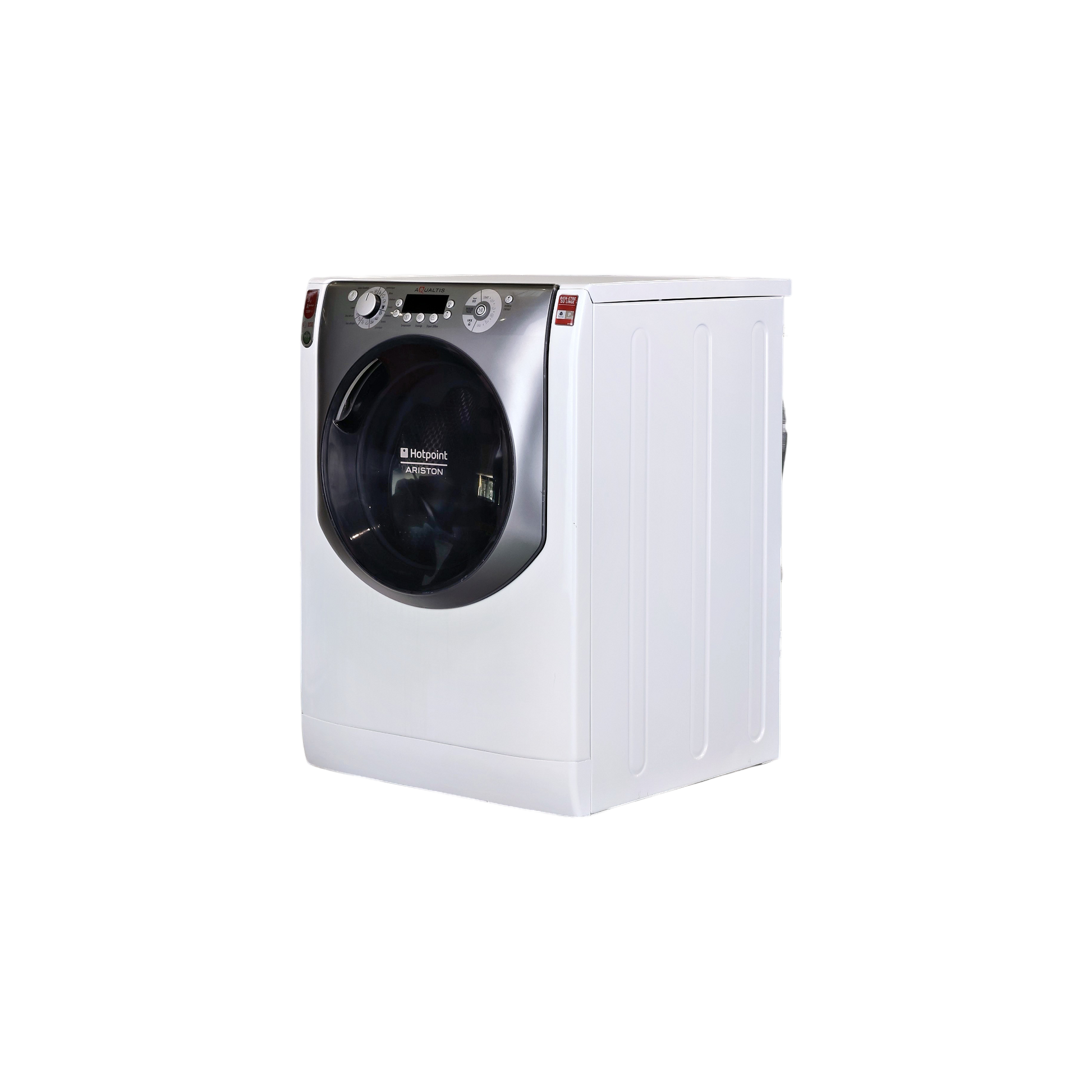 Lave-Linge Hublot 9 kg Reconditionné HOTPOINT AQ93F 29 FR : vue du côté gauche