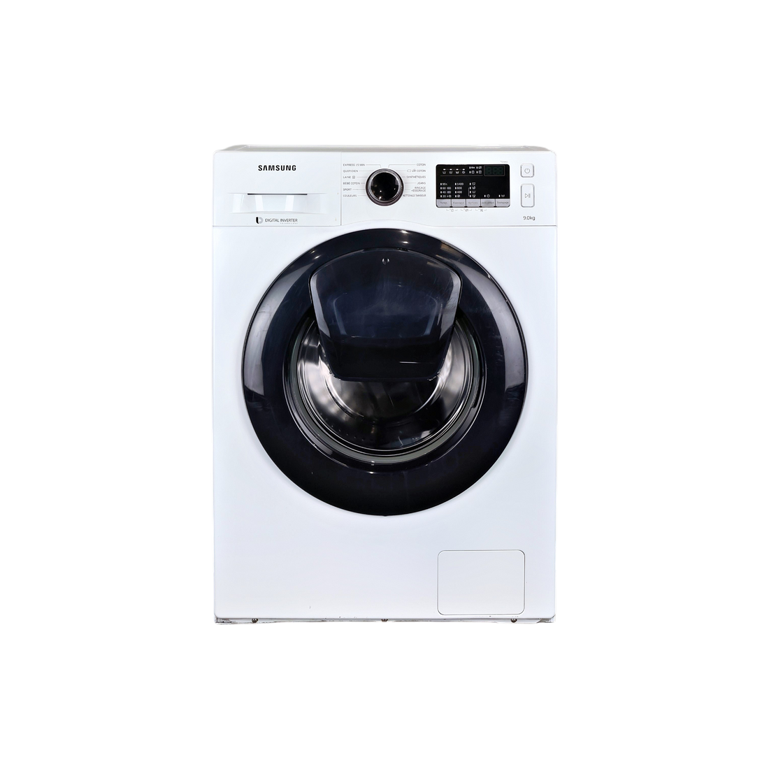 Lave-Linge Hublot 9 kg Reconditionné SAMSUNG WW90K44305W : vue de face