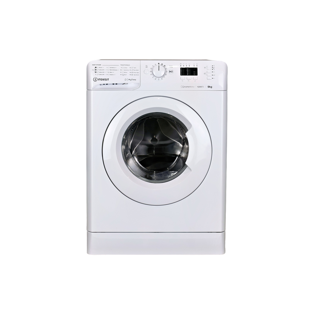 Lave-Linge Hublot 9 kg Reconditionné INDESIT MTWA91295WEE : vue de face