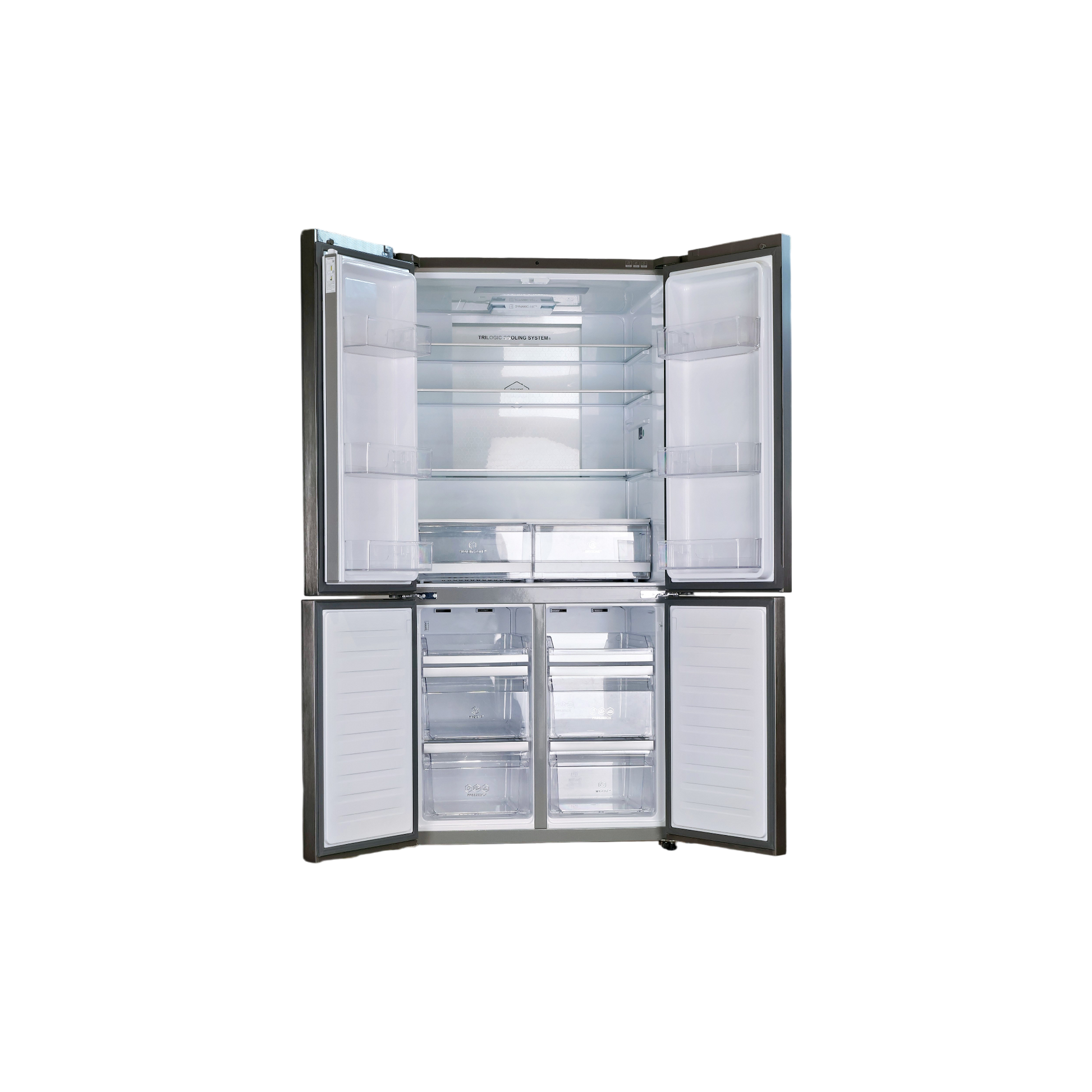 Réfrigérateur Multi-Portes 628 L Reconditionné HAIER HTF-610DM7 : vue de l'intérieur