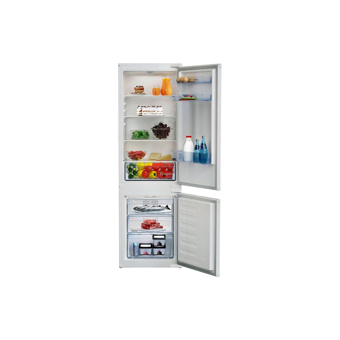 Réfrigérateur Encastrable 262 L Reconditionné BEKO BCHA275K41SN : vue de face