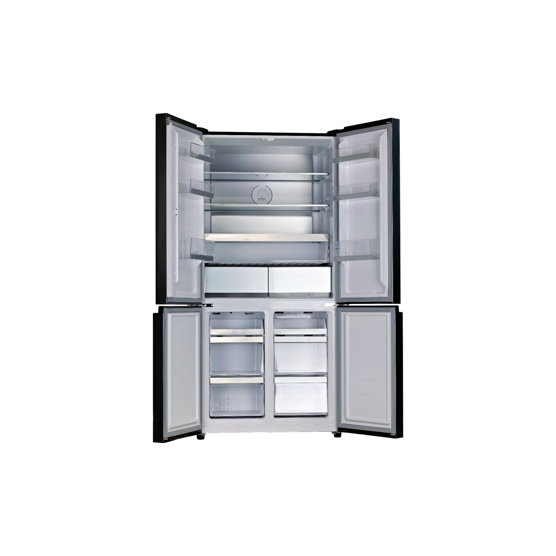 Réfrigérateur Multi-Portes 522 L Reconditionné SCHNEIDER SCMDC522HNFX : vue de l'intérieur