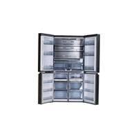 Réfrigérateur Multi-Portes 609 L Reconditionné HISENSE RQ758N4SBSE : vue de l'intérieur