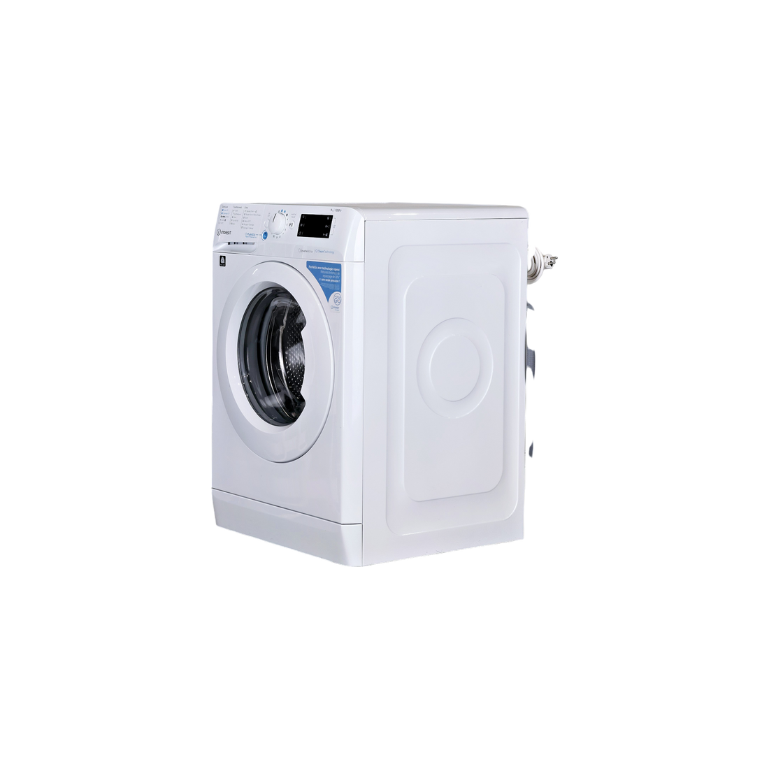 Lave-Linge Hublot 9 kg Reconditionné INDESIT BWE91296XWVFR : vue du côté gauche
