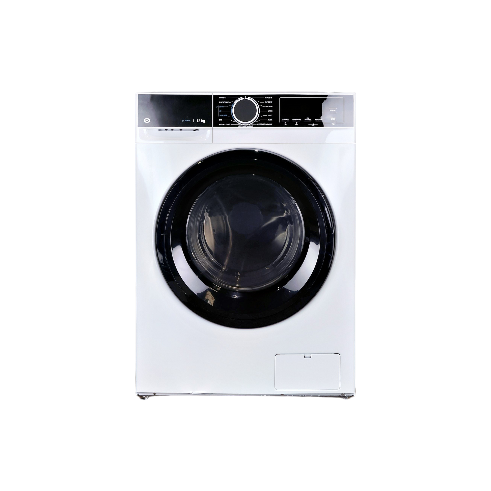 Lave-Linge Hublot 12 kg Reconditionné ESSENTIEL B ELF1214-3B : vue de face