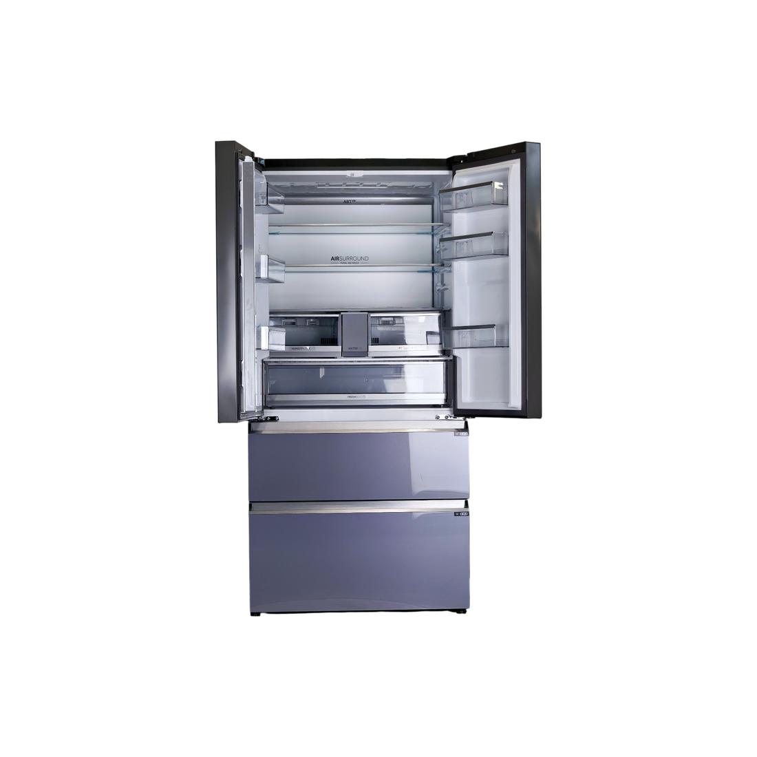 Réfrigérateur Multi-Portes 703 L Reconditionné HAIER HFR79F19EFGK : vue de l'intérieur