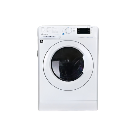 Lave-Linge Sechant 8 kg Reconditionné INDESIT BDE86435WVFR : vue de face
