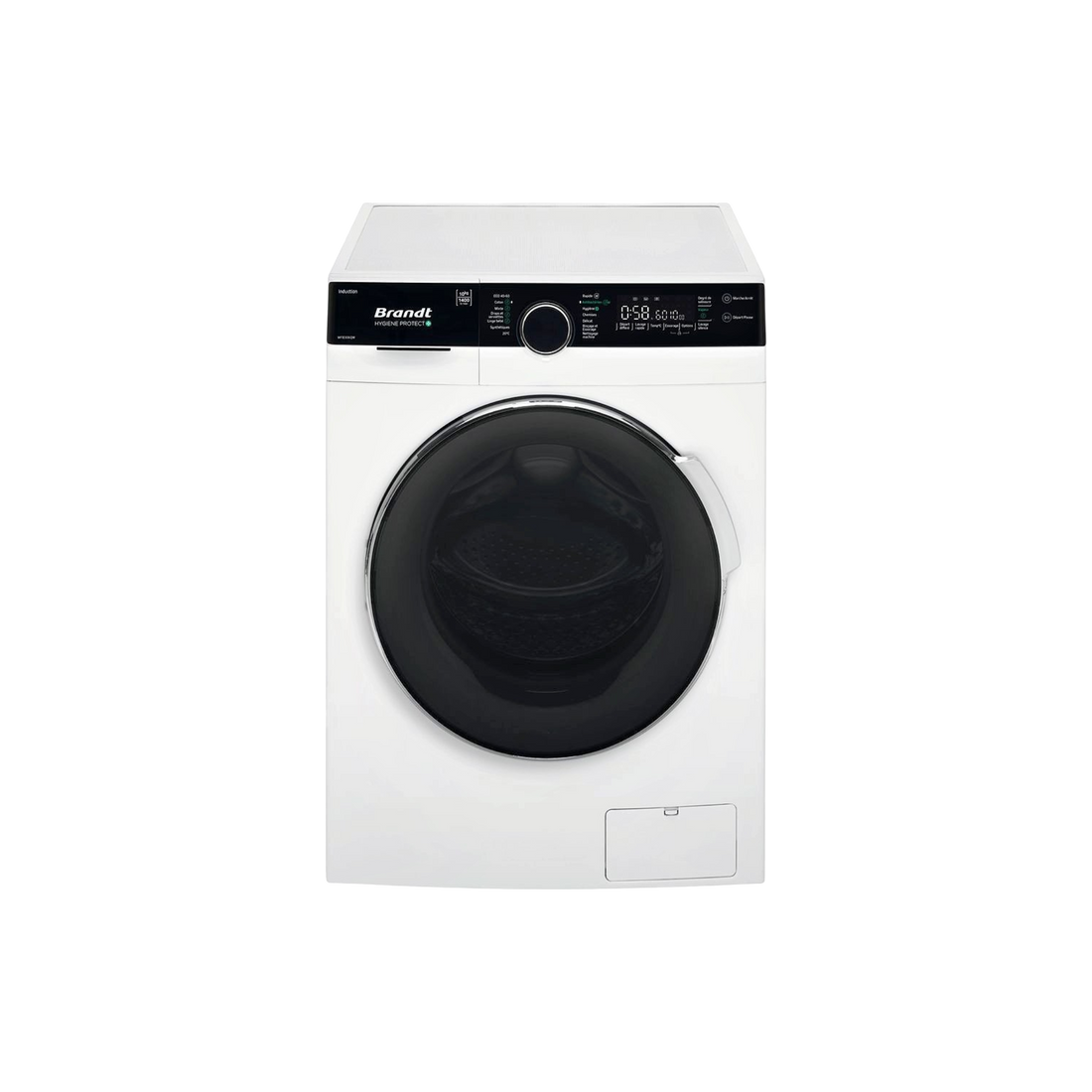 Lave-Linge Hublot 10 kg Reconditionné BRANDT WFB306QW : vue de face