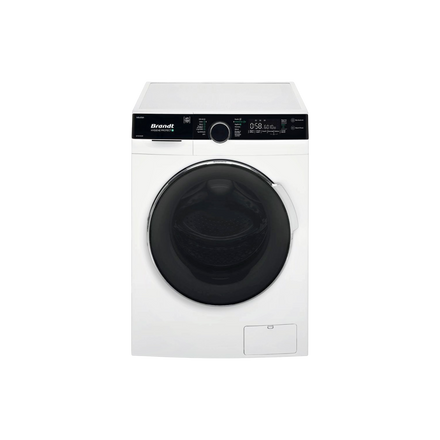 Lave-Linge Hublot 10 kg Reconditionné BRANDT WFB306QW : vue de face