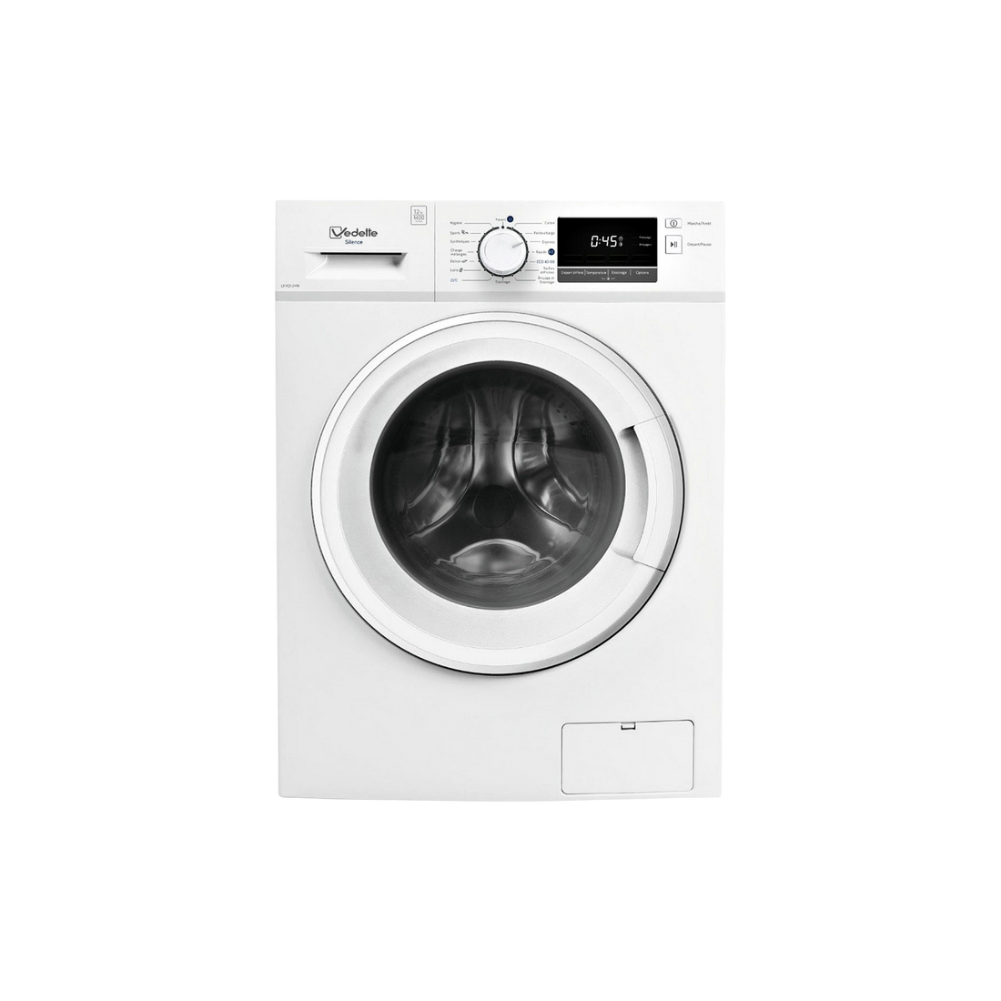 Lave-Linge Hublot 12 kg Reconditionné VEDETTE LFVQ124W : vue de face