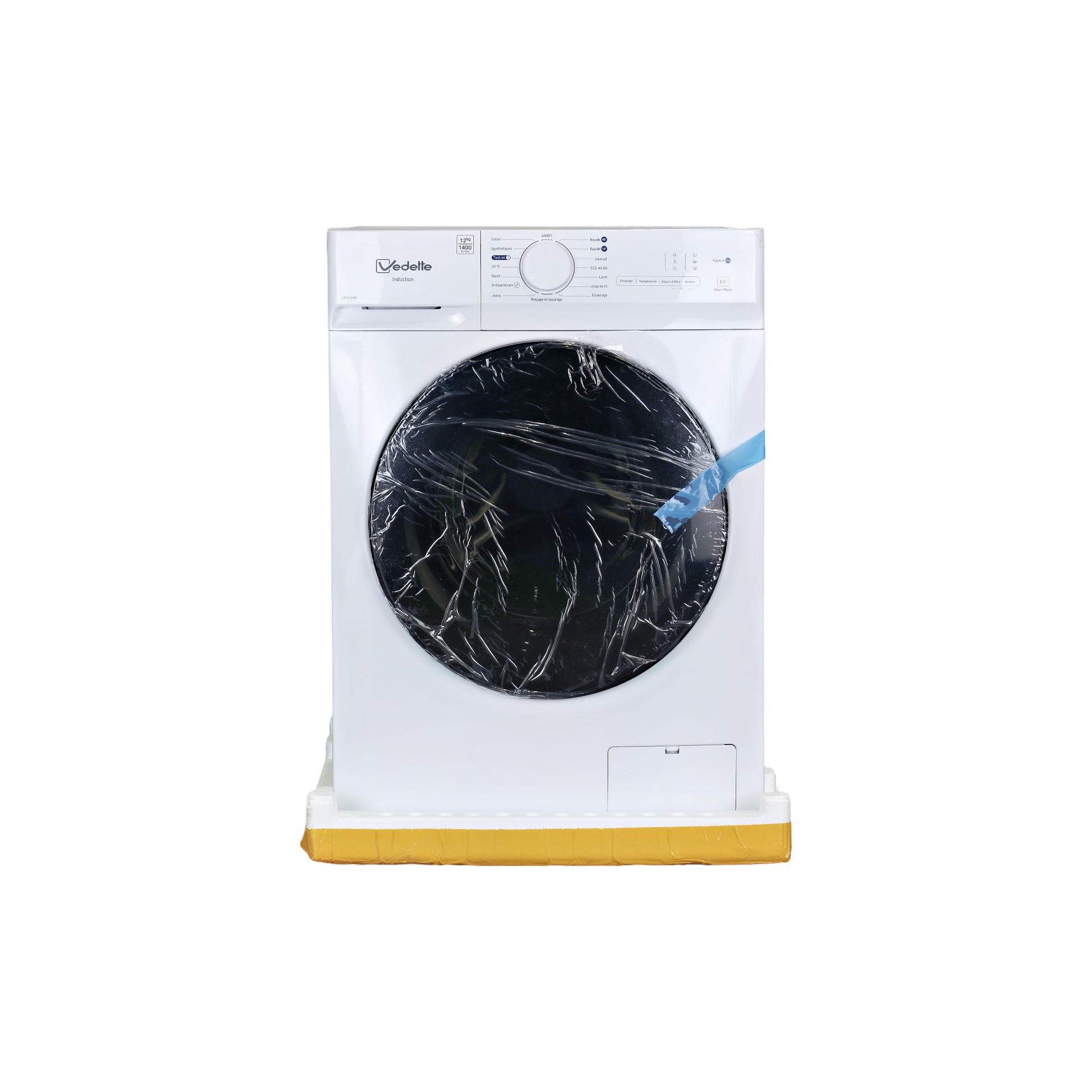 Lave-Linge Hublot 12 kg Reconditionné VEDETTE LFVQ324W : vue de face