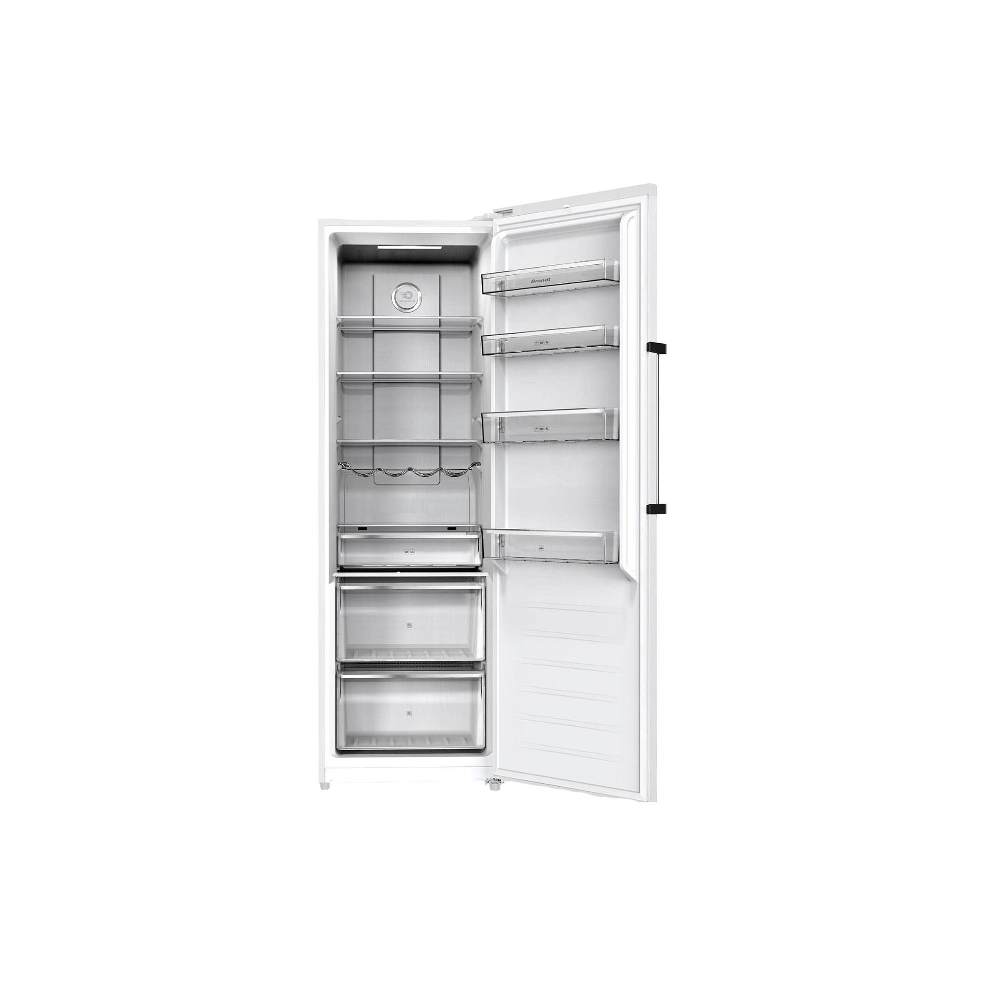 Réfrigérateur Une Porte 359 L Reconditionné BRANDT BFL8620NW : vue du côté droit