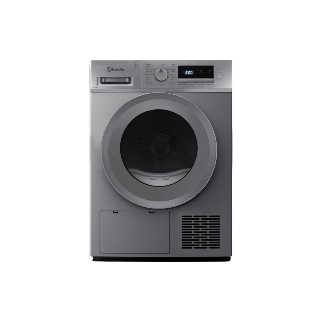 Seche-Linge Pompe À Chaleur 8 kg Reconditionné VEDETTE VSF318HS : vue de face