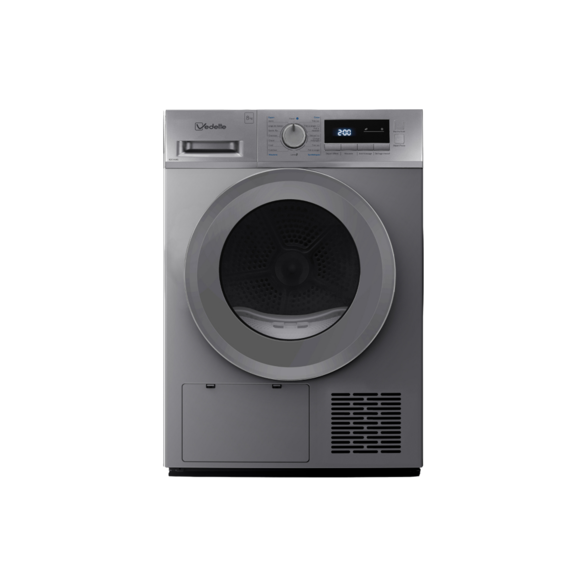 Seche-Linge Pompe À Chaleur 8 kg Reconditionné VEDETTE VSF318HS : vue de face