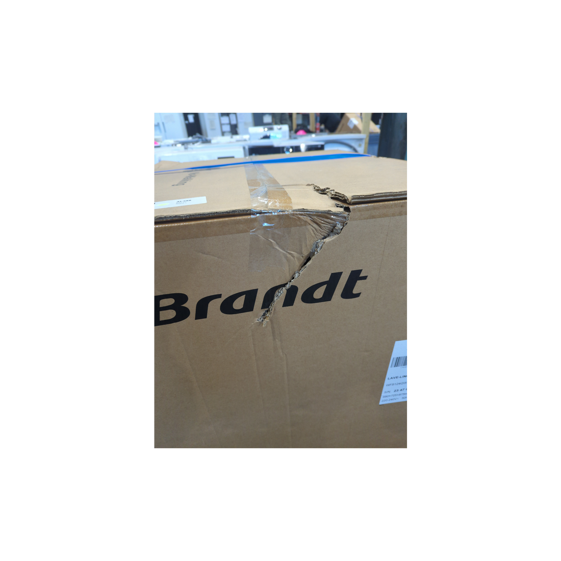 Lave-Linge Hublot 12 kg Reconditionné BRANDT WFB124QW : détails