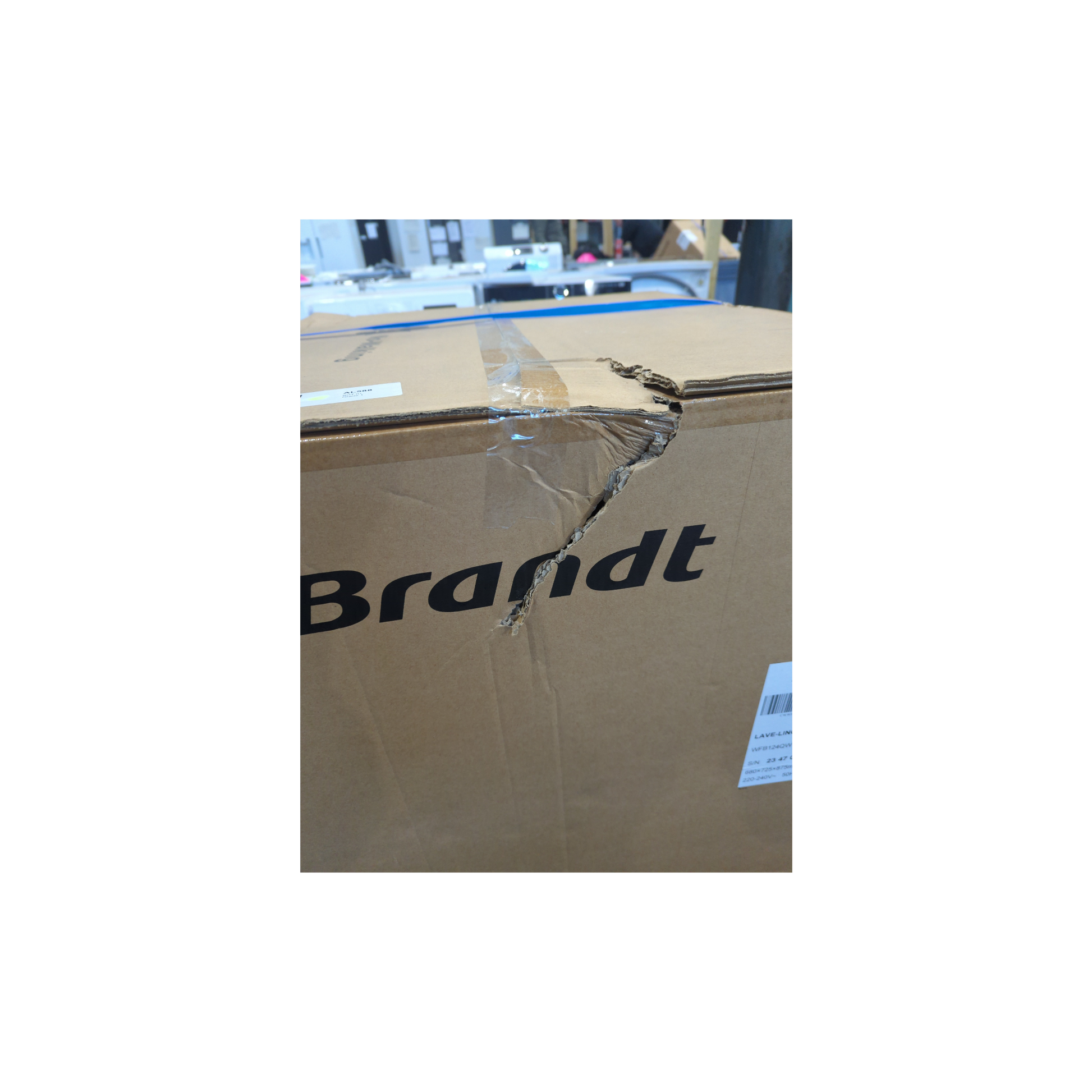 Lave-Linge Hublot 12 kg Reconditionné BRANDT WFB124QW : détails