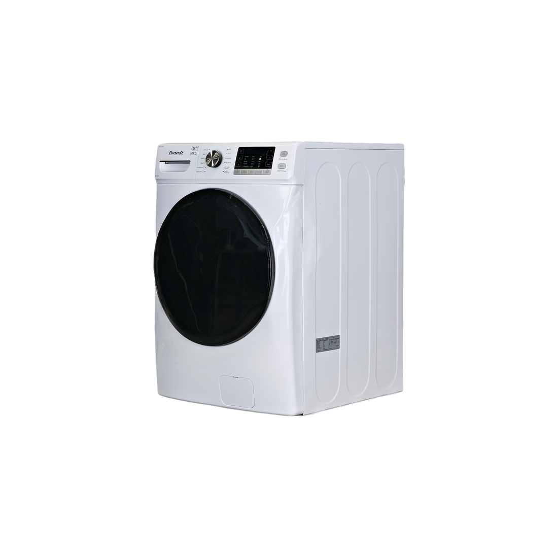 Lave-Linge Hublot 18 kg Reconditionné BRANDT WFB218QW : vue du côté gauche