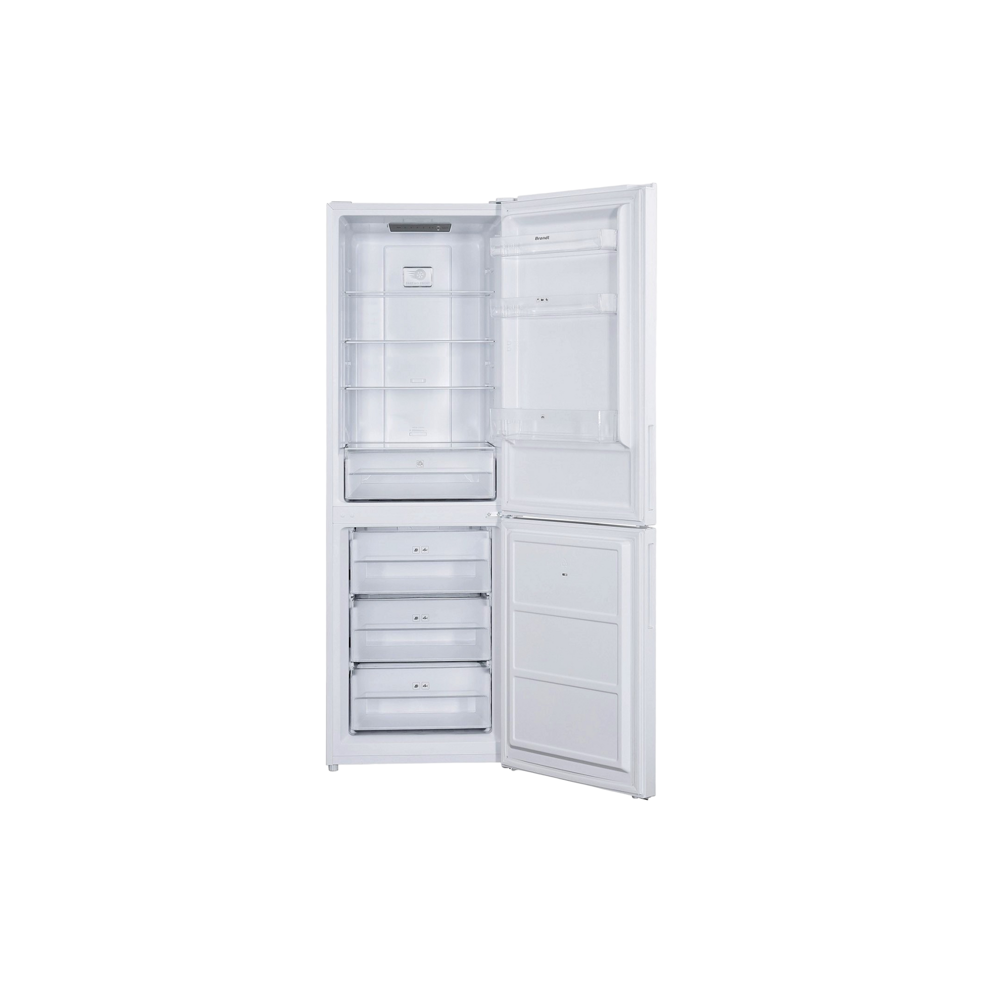 Réfrigérateur Avec Congélateur 329 L Reconditionné BRANDT BFC8566NW : vue du côté droit