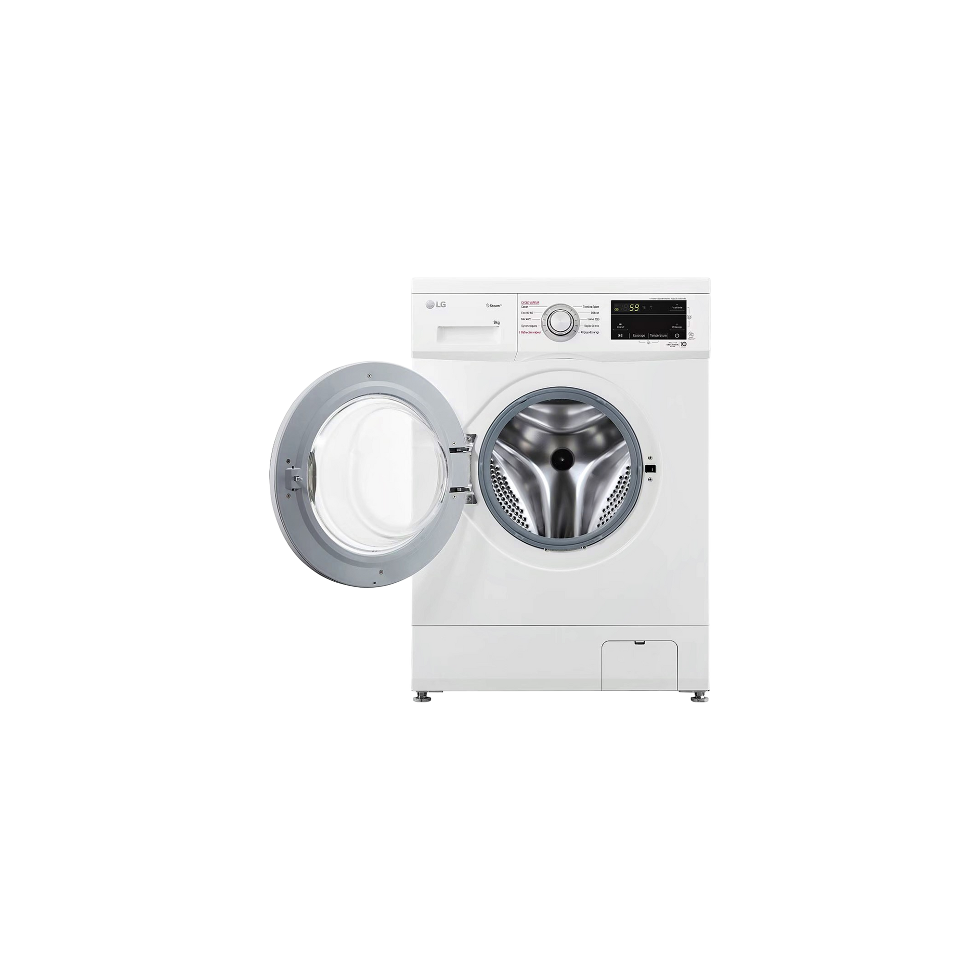 Lave-Linge Hublot 9 kg Reconditionné LG F94M21WHS : vue du côté gauche