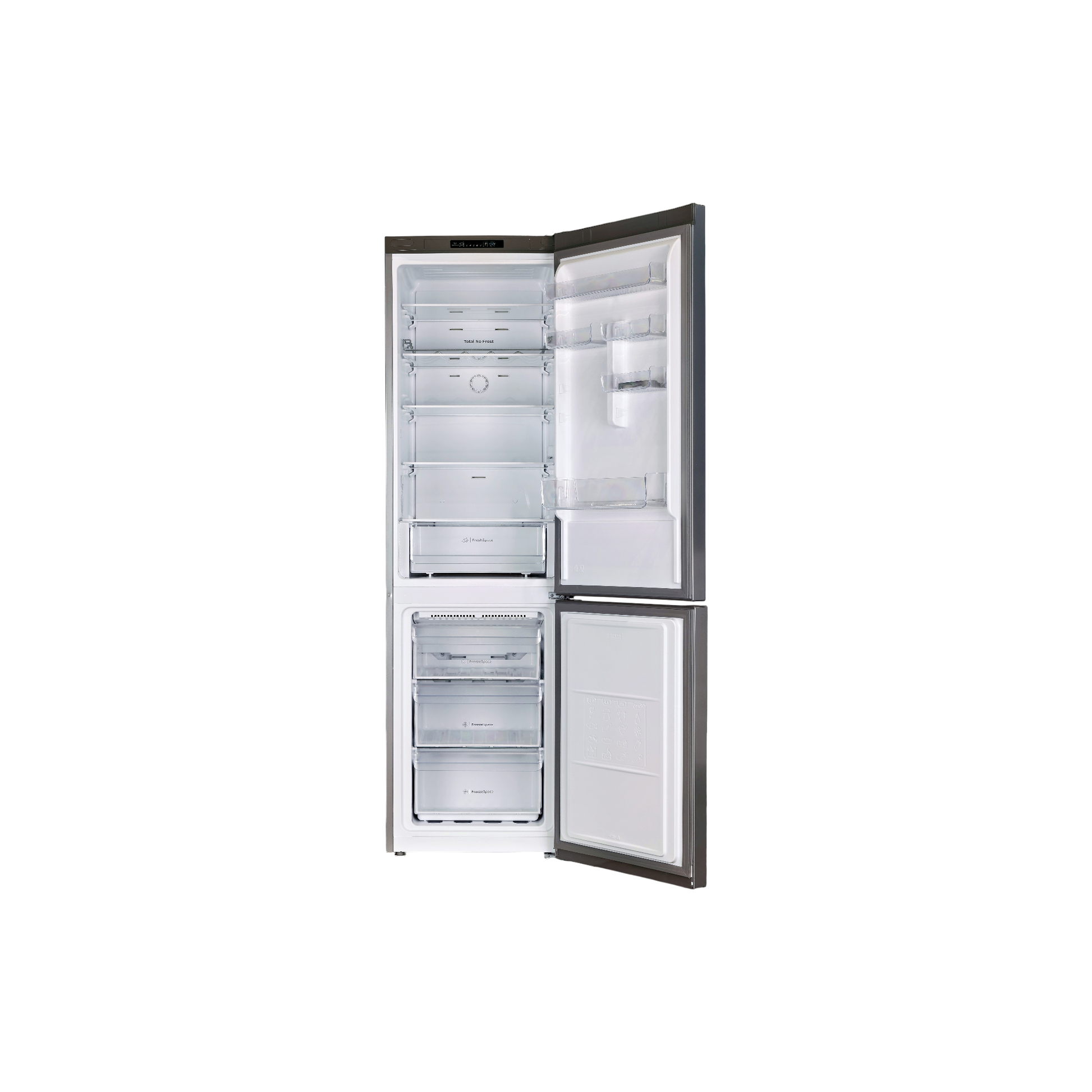 Réfrigérateur Avec Congélateur 367 L Reconditionné INDESIT INFC9 TI22X : vue de l'intérieur