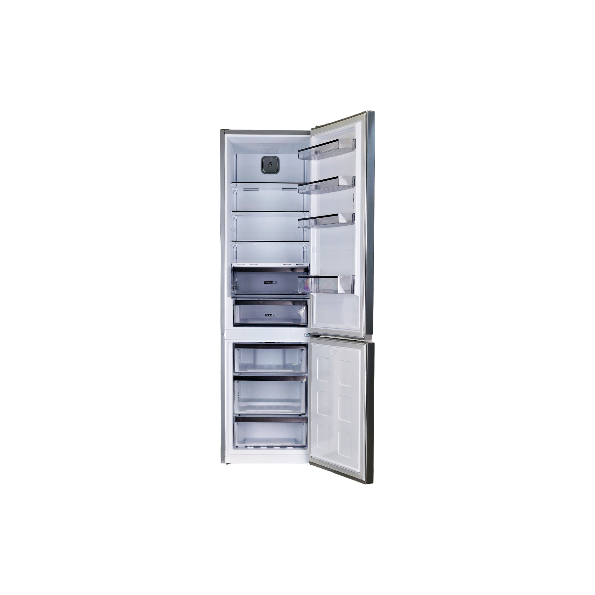 Réfrigérateur Avec Congélateur 355 L Reconditionné WHIRLPOOL WHK26403XP6E1 : vue de l'intérieur