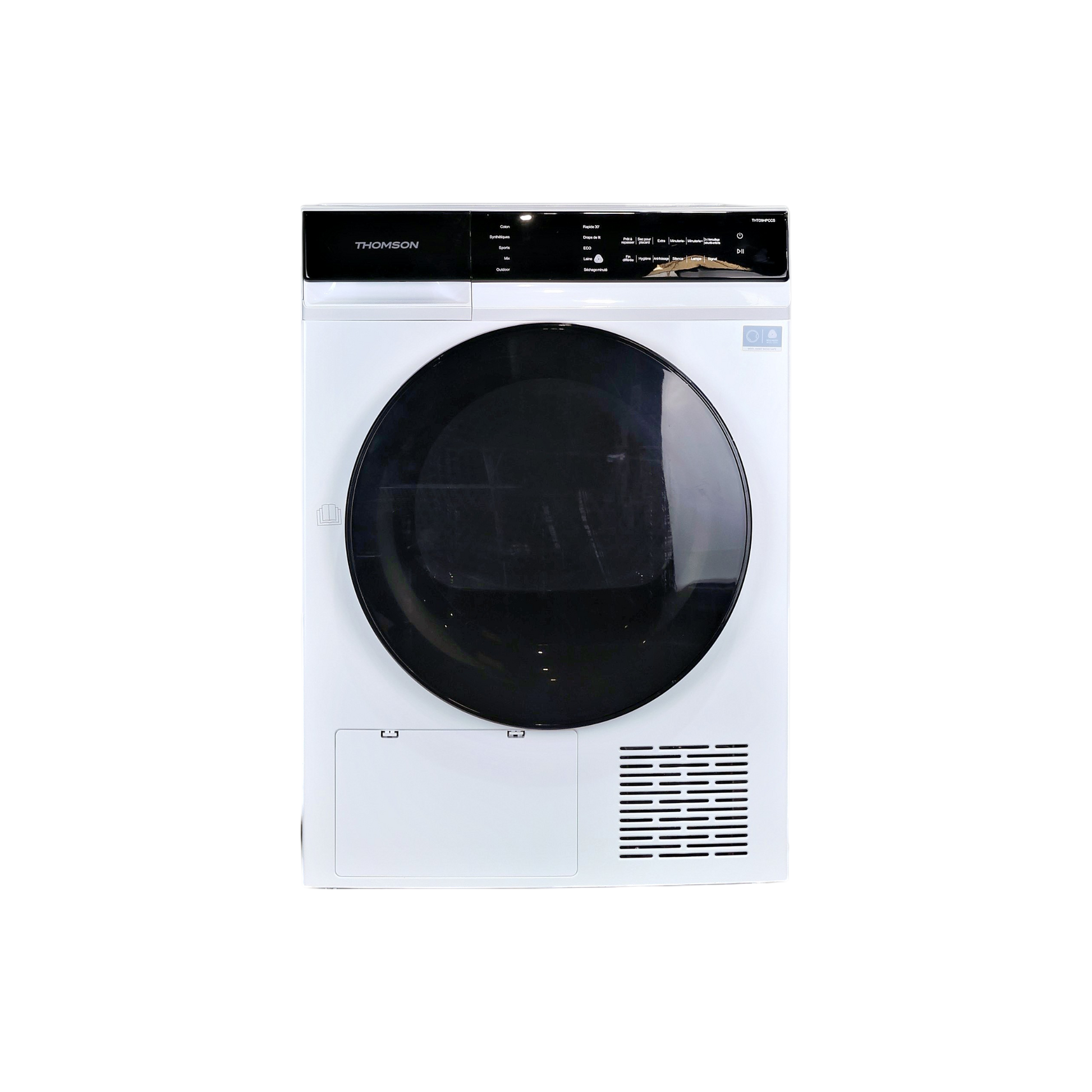 Seche-Linge Pompe À Chaleur 9 kg Reconditionné THOMSON THTD9HPCCS : vue de face