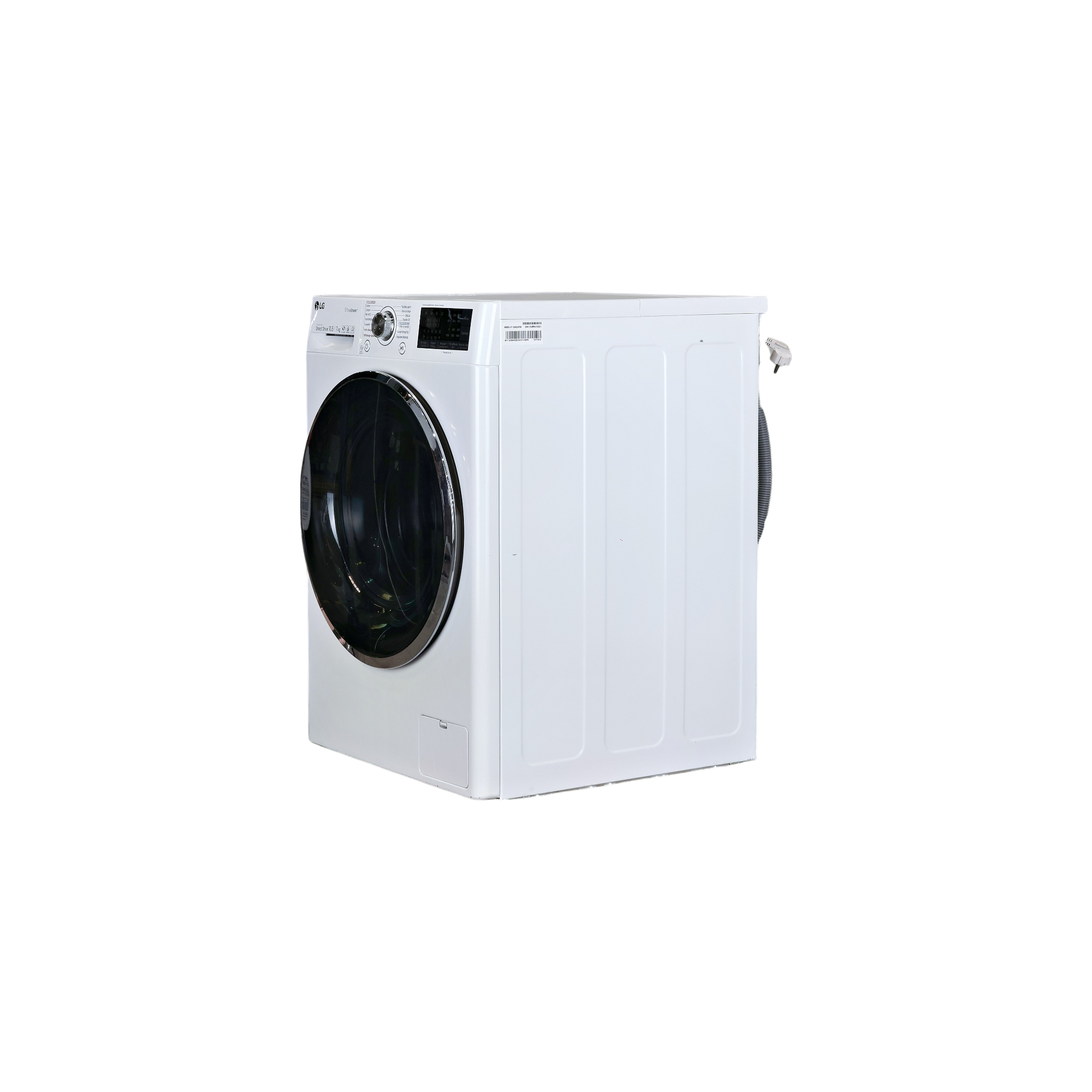Lave-Linge Sechant 10.5 kg Reconditionné LG F174J82WRH : vue du côté gauche