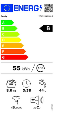 Lave-linge top 8 kg Reconditionné CANDY TCAS284TM4-S