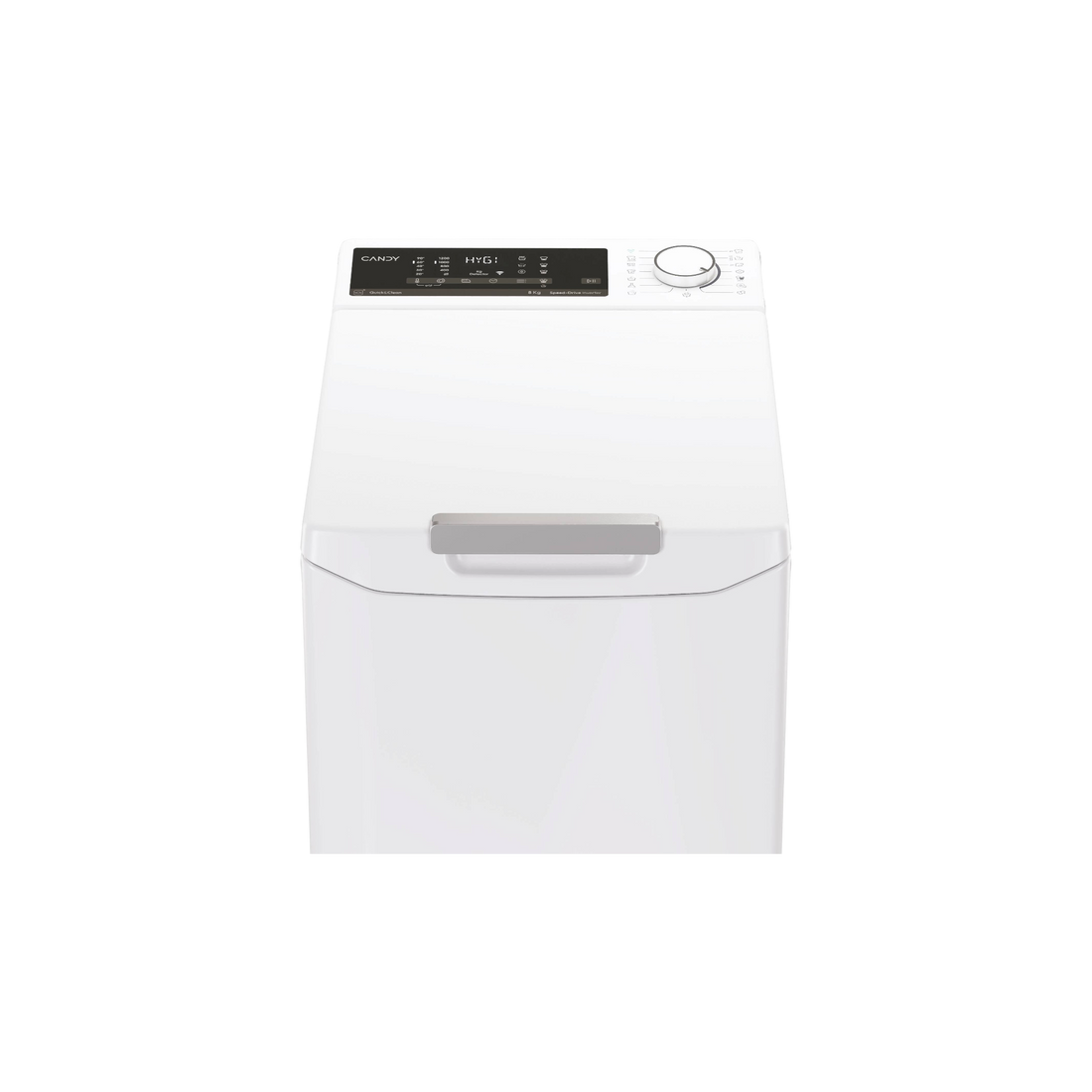 Lave-Linge Top 8 kg Reconditionné CANDY TCAS284TM4-S : vue du côté gauche