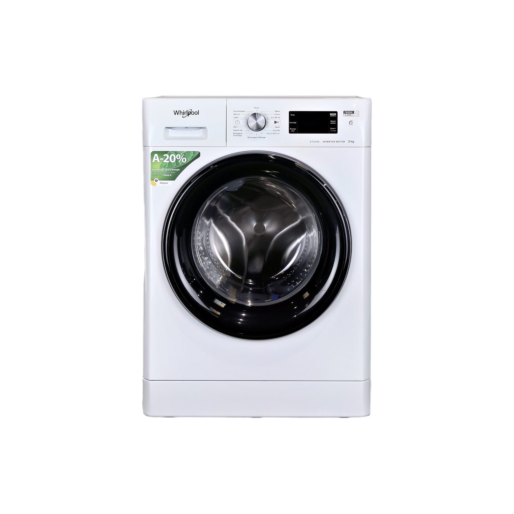 Lave-linge hublot 9 kg Reconditionné WHIRLPOOL FFBB9489BVFR