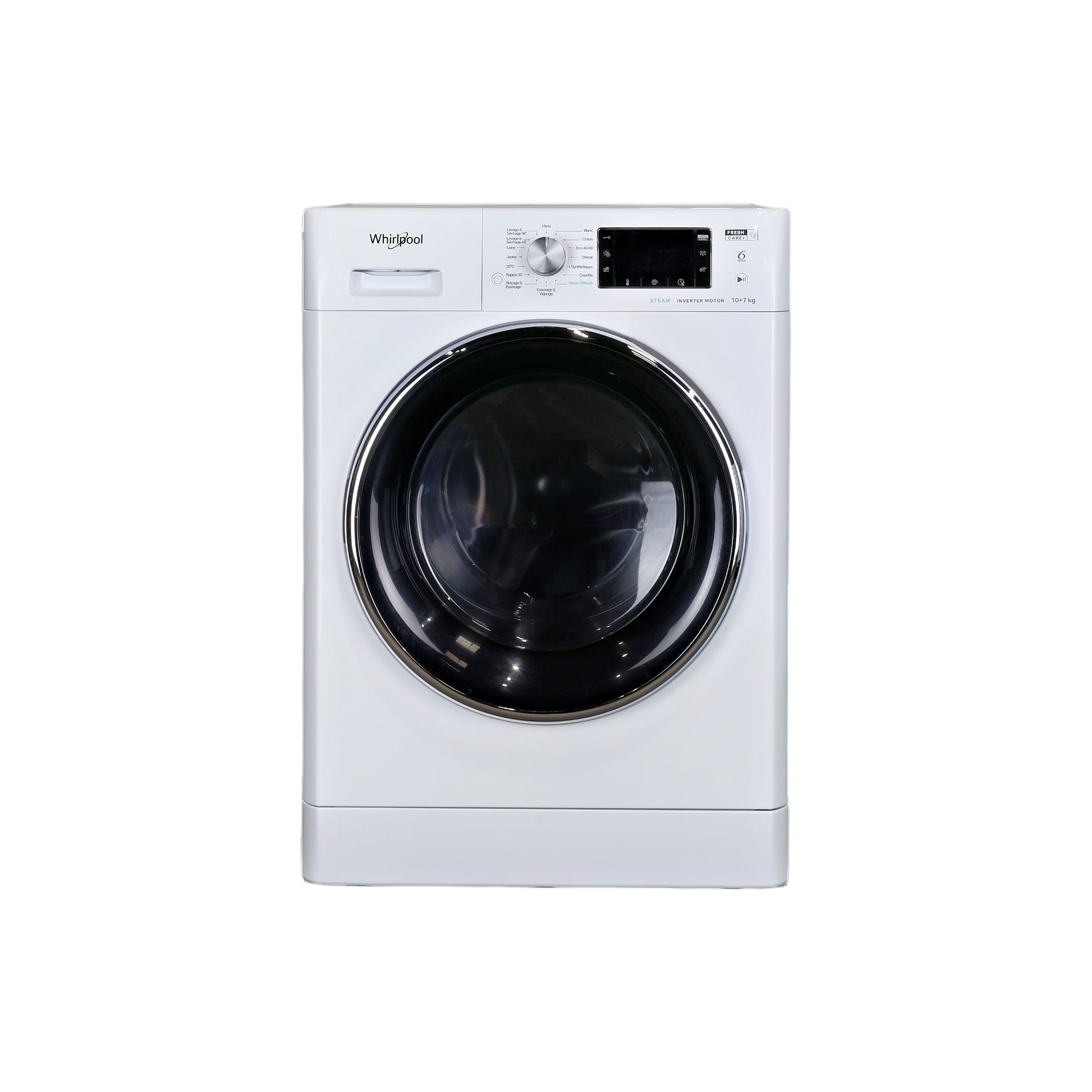 Lave-linge sechant 10 kg Reconditionné WHIRLPOOL FFWDD1074269BCVFR
