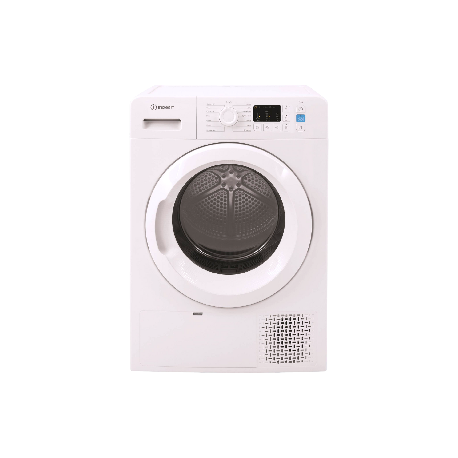 Seche-Linge Pompe À Chaleur 8 kg Reconditionné INDESIT YTNM1081FR : vue de face
