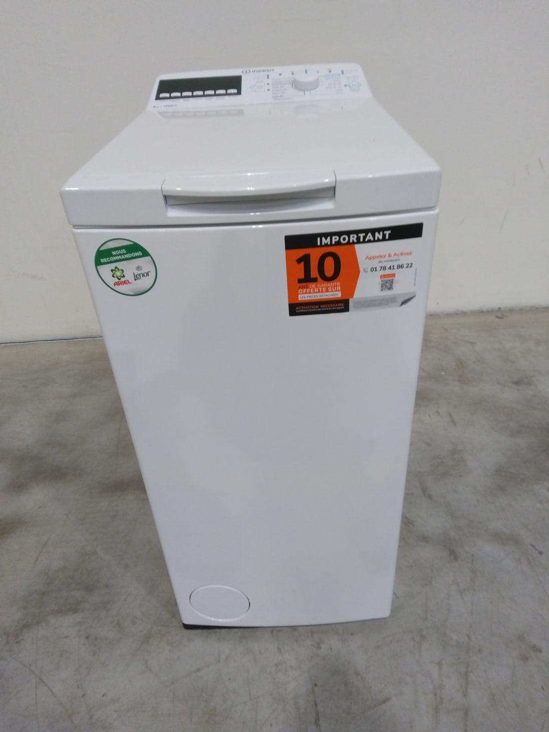 Lave-Linge Top 6 kg Reconditionné INDESIT BTWHS6261FR : détails