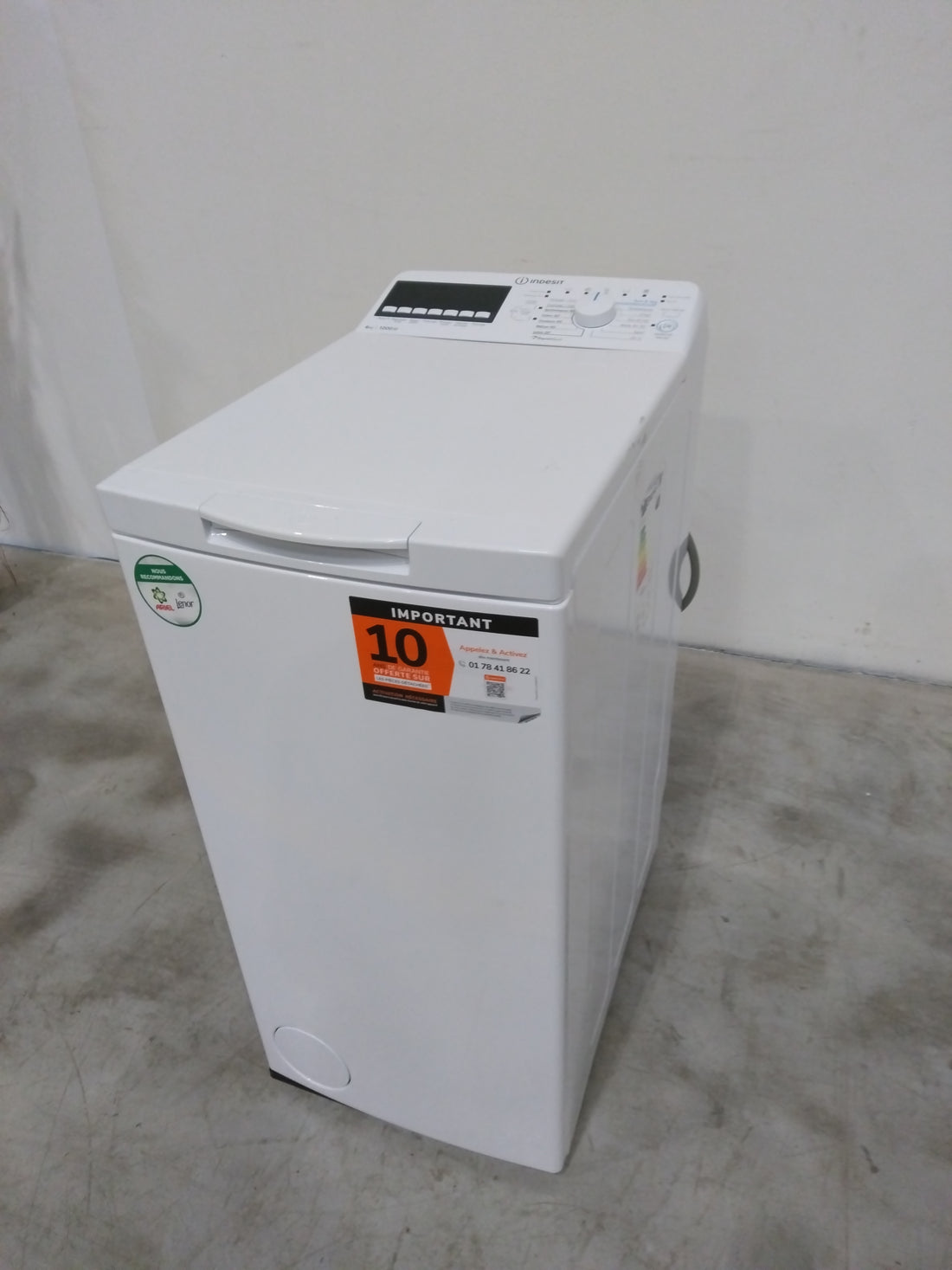 Lave-Linge Top 6 kg Reconditionné INDESIT BTWHS6261FR : détails