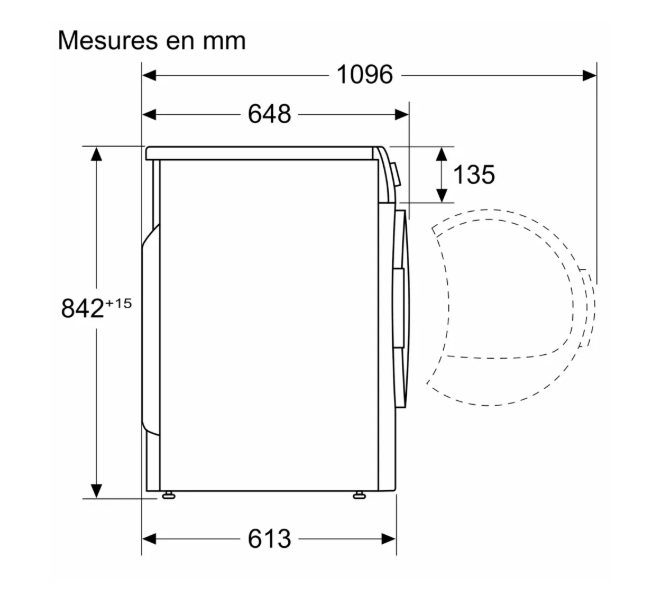 Seche-linge pompe à chaleur 9 kg Reconditionné BOSCH WQG14200FR