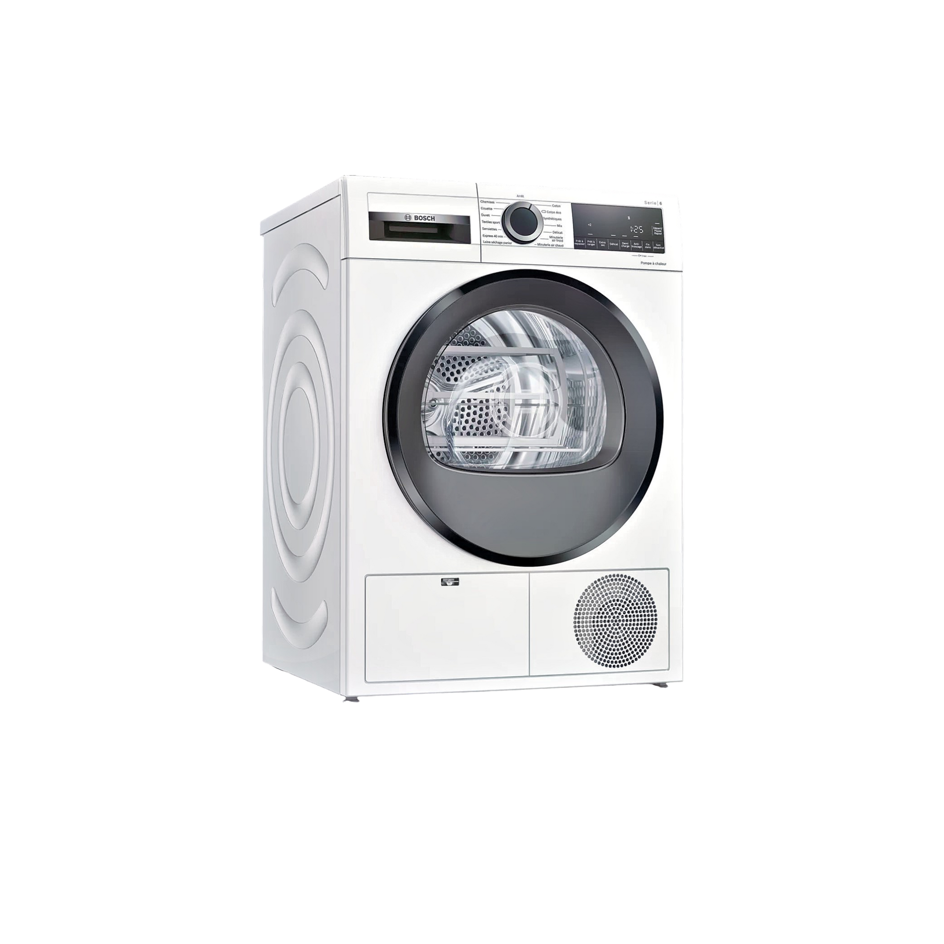 Seche-Linge Pompe À Chaleur 9 kg Reconditionné BOSCH WQG14200FR : vue du côté droit