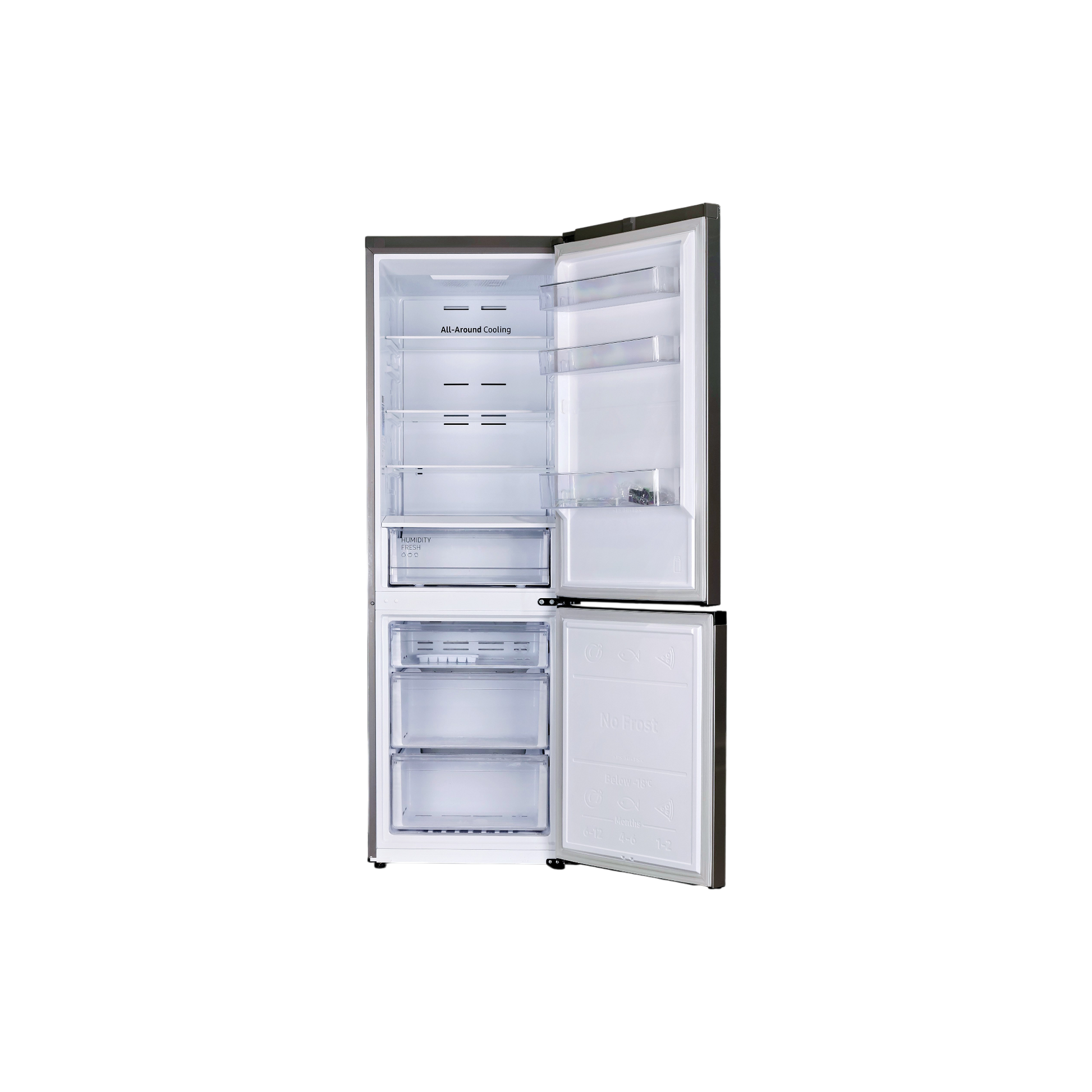 Réfrigérateur Avec Congélateur 344 L Reconditionné SAMSUNG RB34T670ESA : vue de l'intérieur