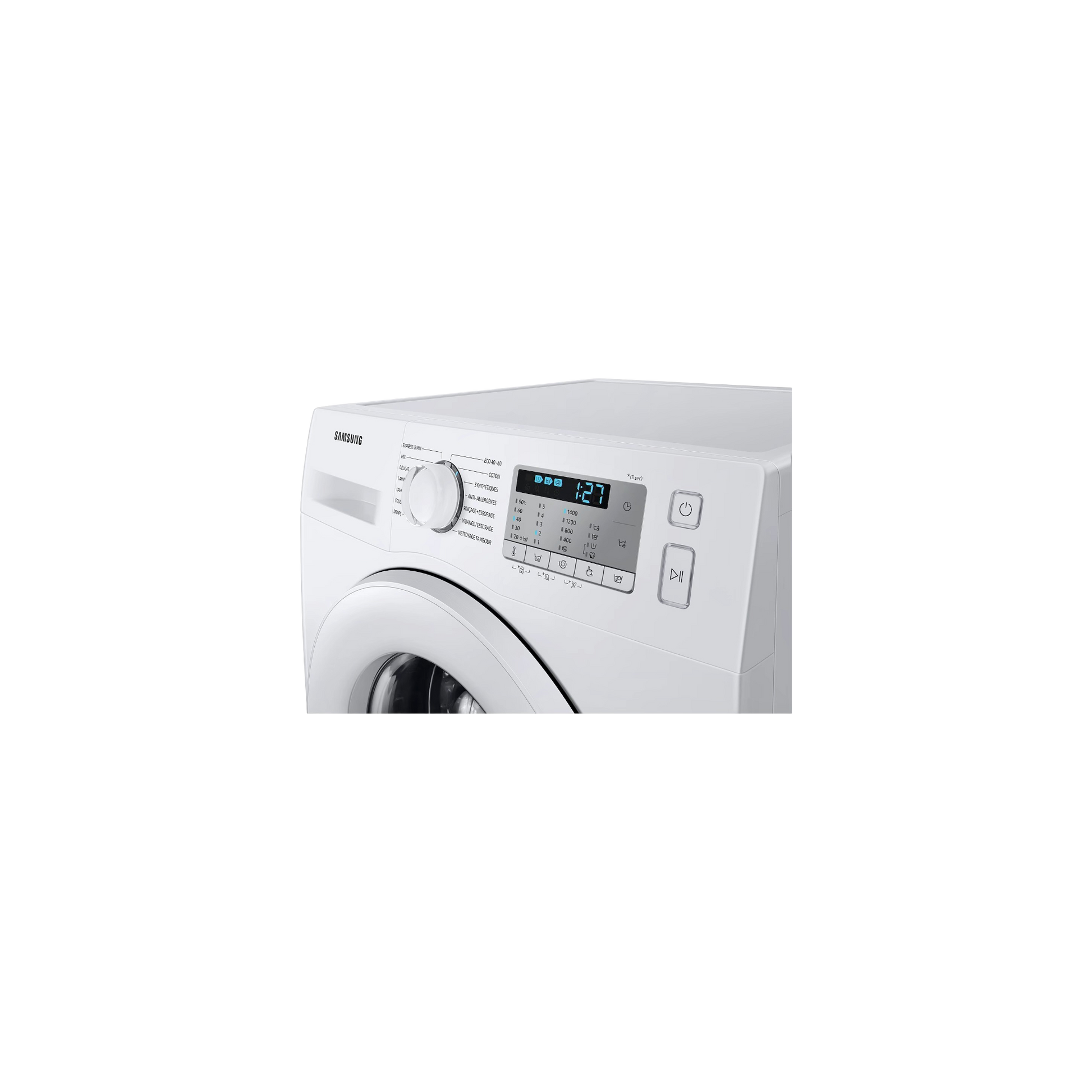 Lave-Linge Hublot 8 kg Reconditionné SAMSUNG WW80TA046TH : vue de l'intérieur