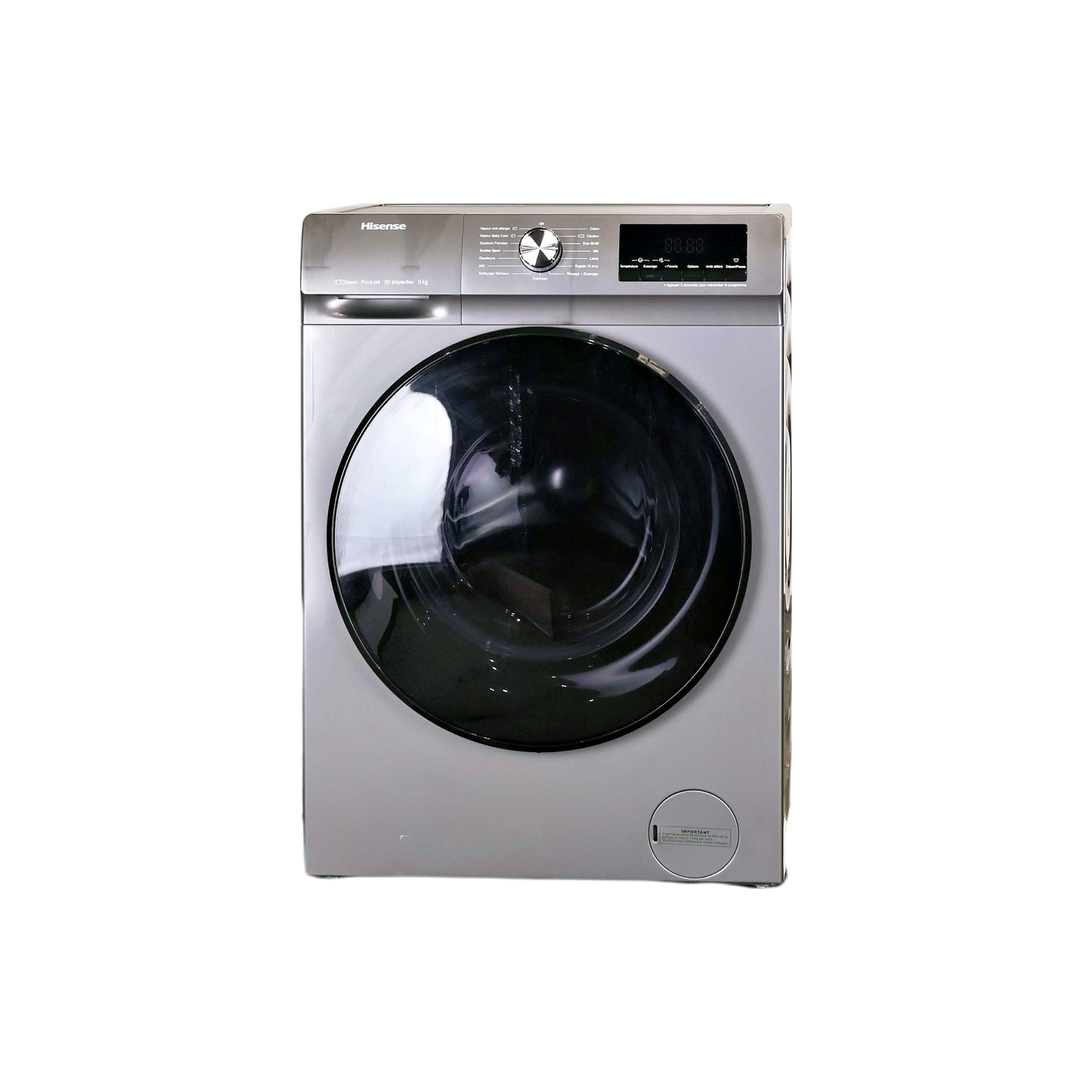 Lave-linge Hublot 9 kg Reconditionné HISENSE WFQA9014EVJM