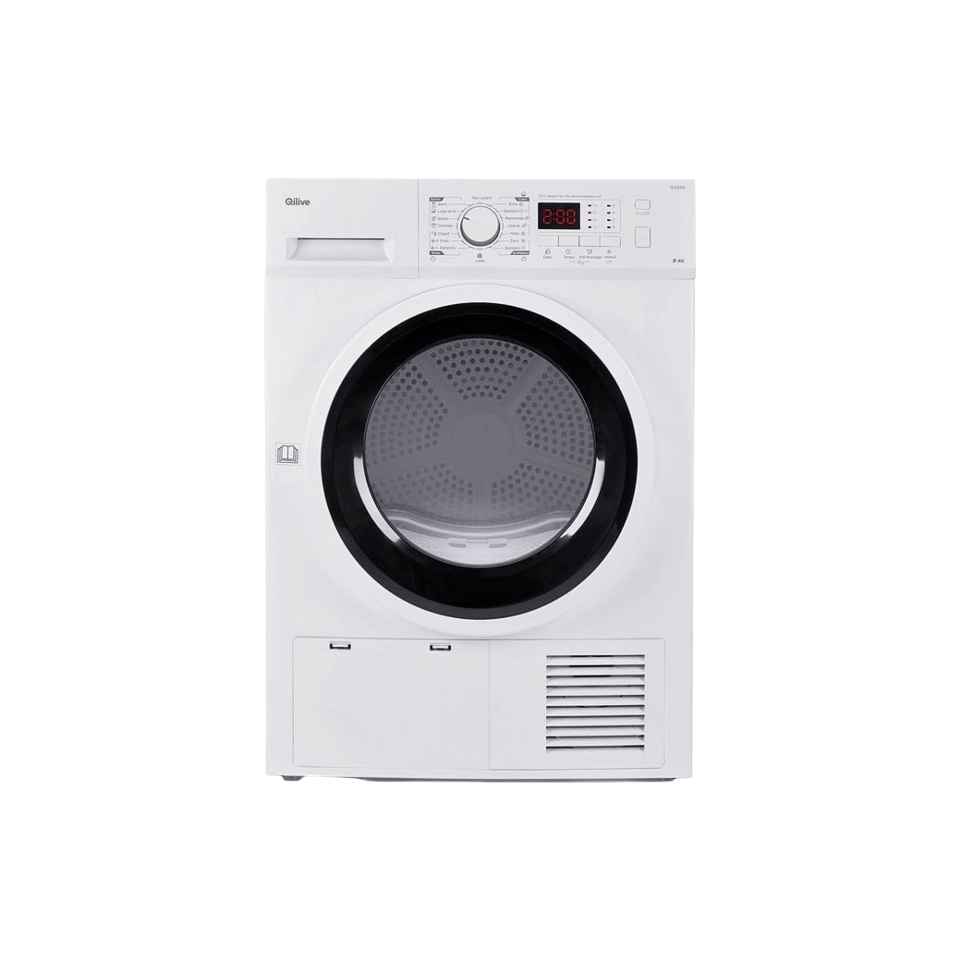 Seche-linge condensation 8 kg Reconditionné QILIVE Q.6836