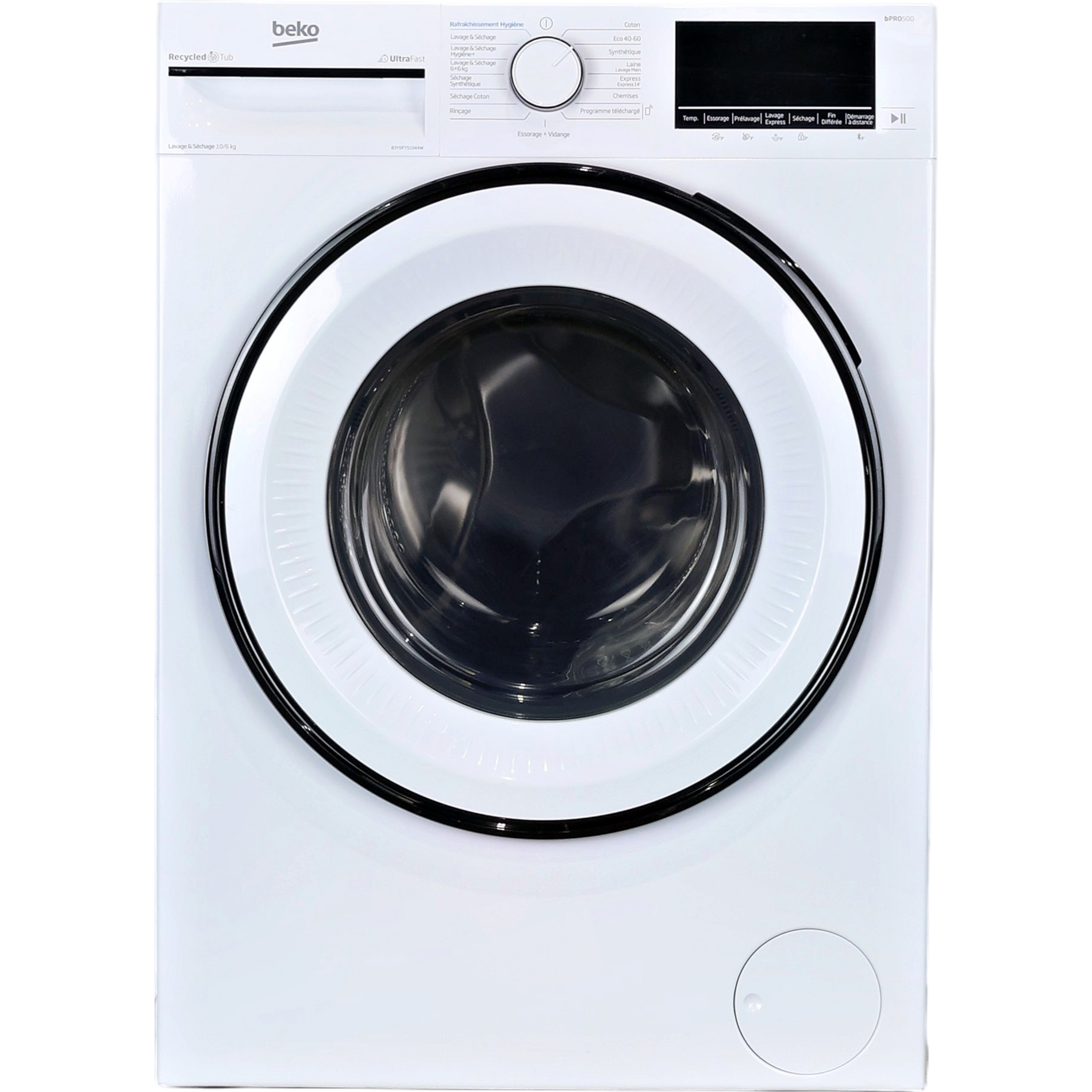 Lave-linge Sechant 10 kg Reconditionné BEKO B3YDFT51044W