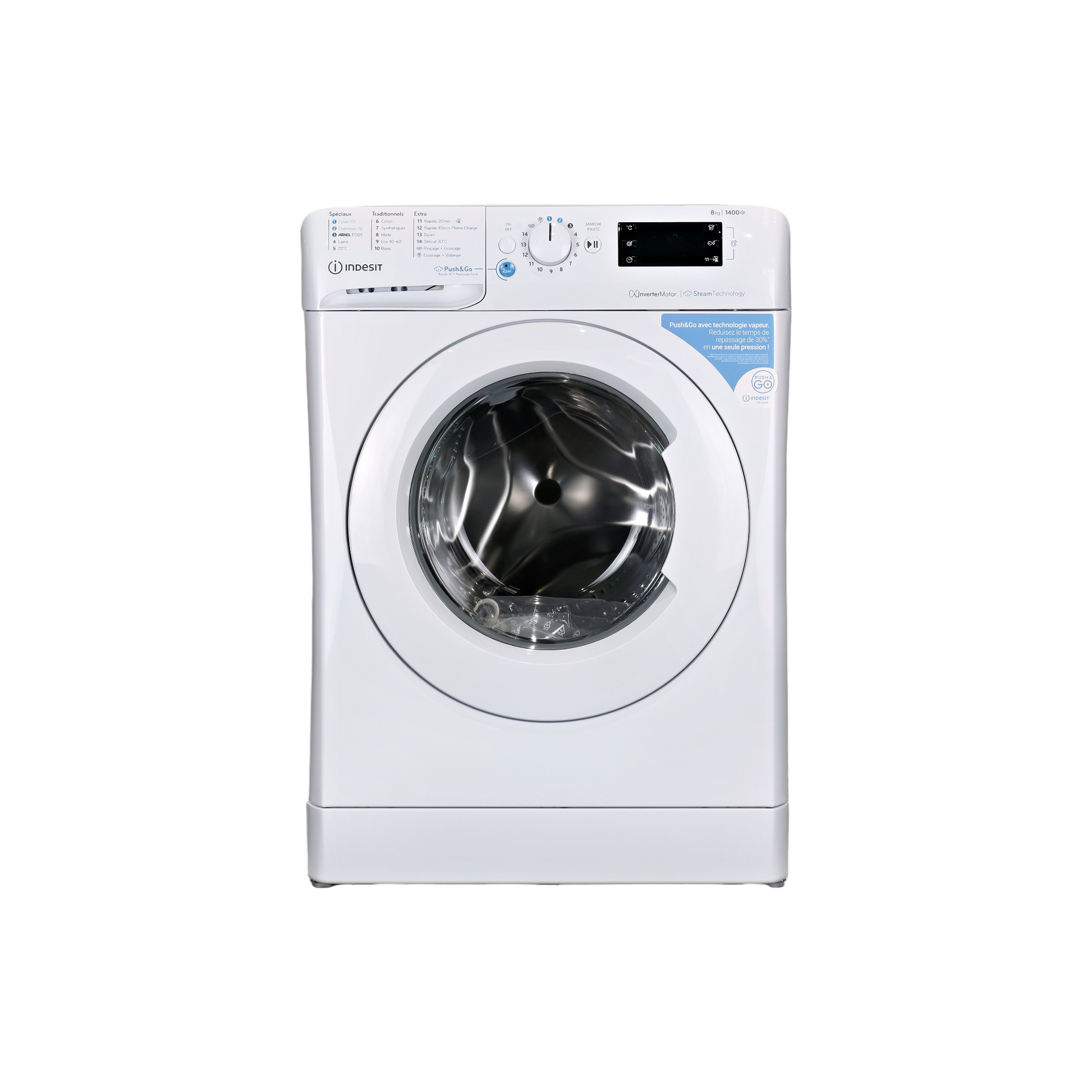 Lave-linge Hublot 8 kg Reconditionné INDESIT BWE81496XWVFR