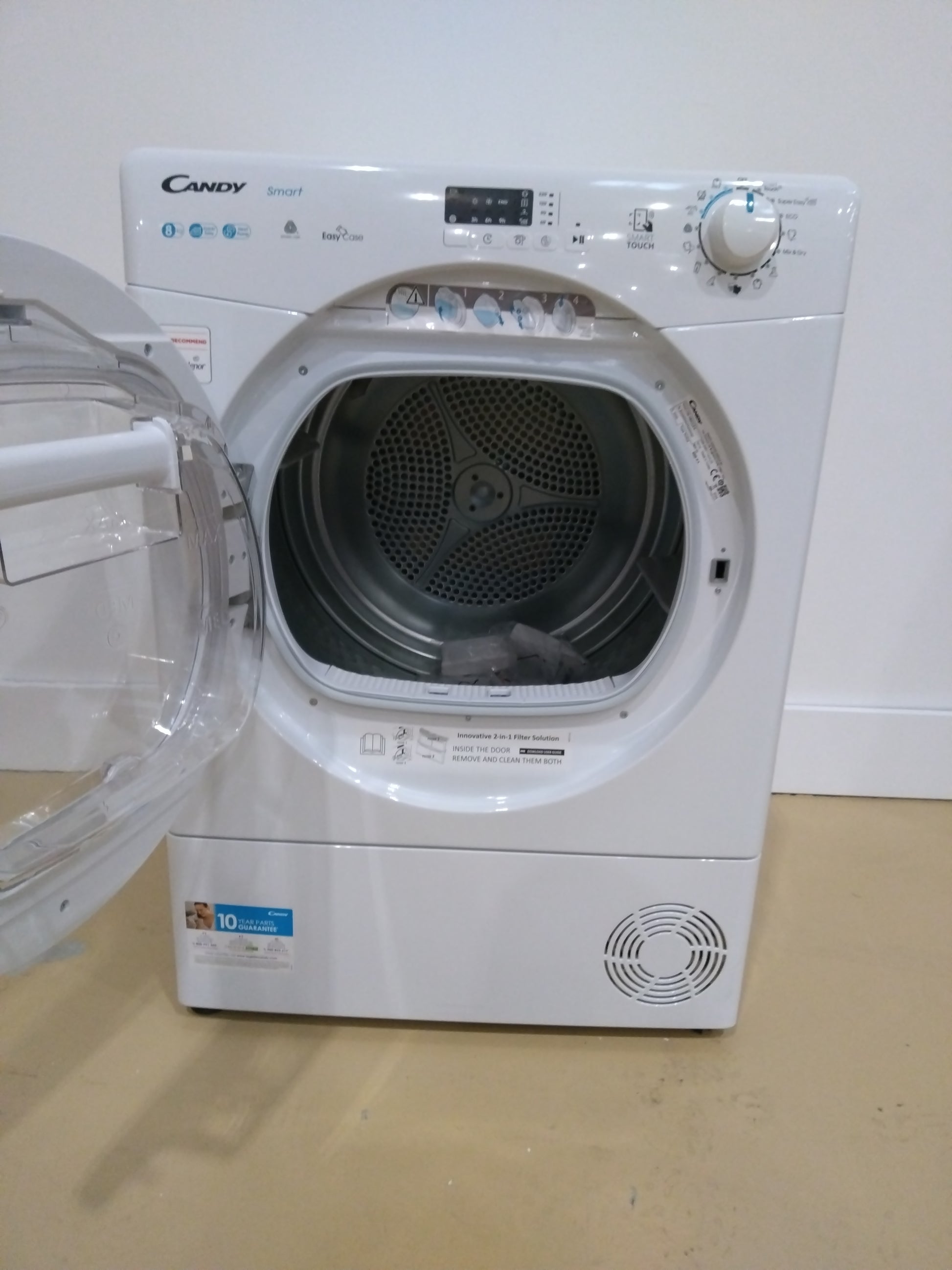 Seche-linge Pompe à Chaleur 8 kg Reconditionné CANDY CSEH8A1LE-S