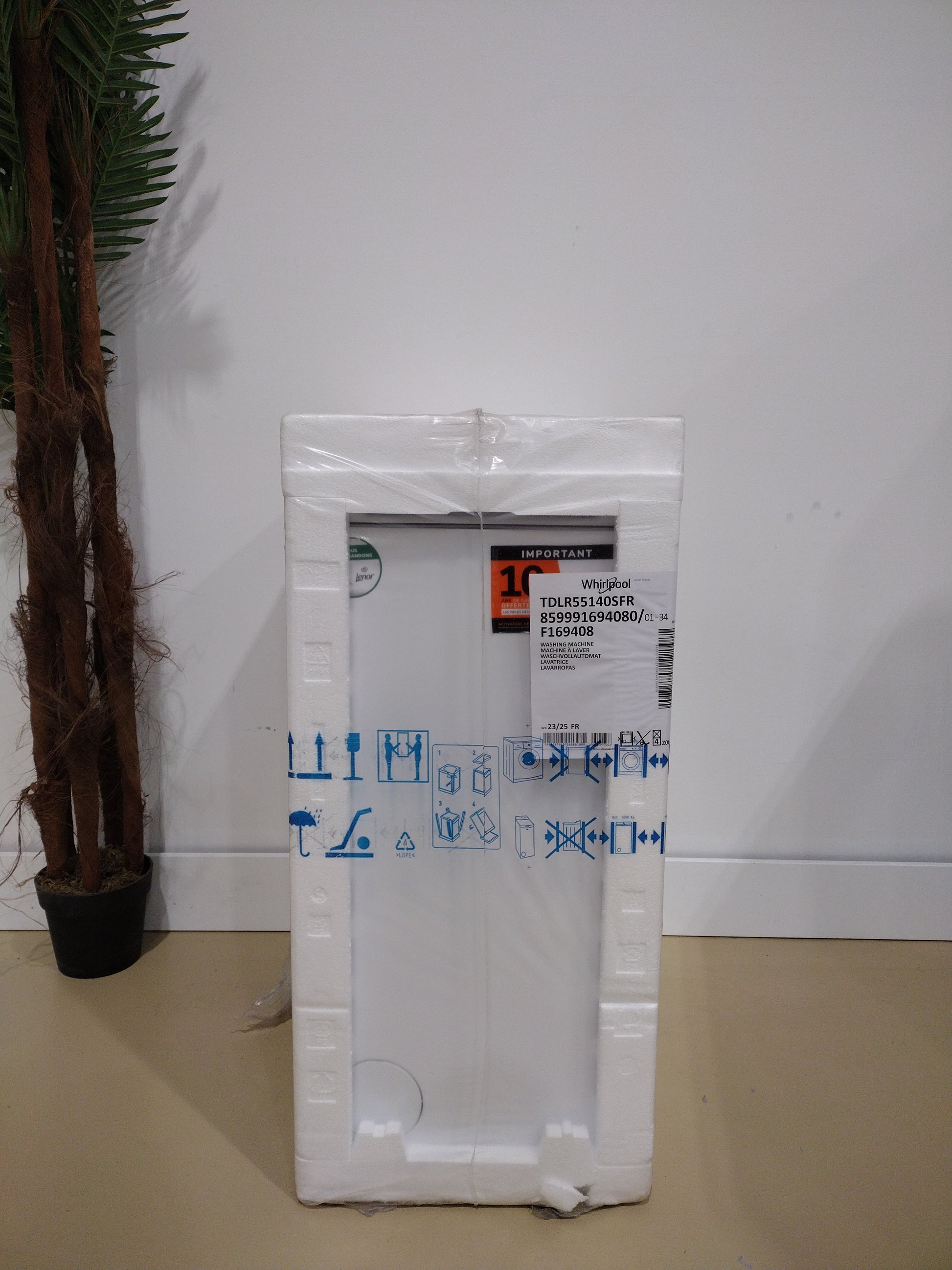 Lave-linge Top 5,5 kg Reconditionné WHIRLPOOL TDLR55140SFR