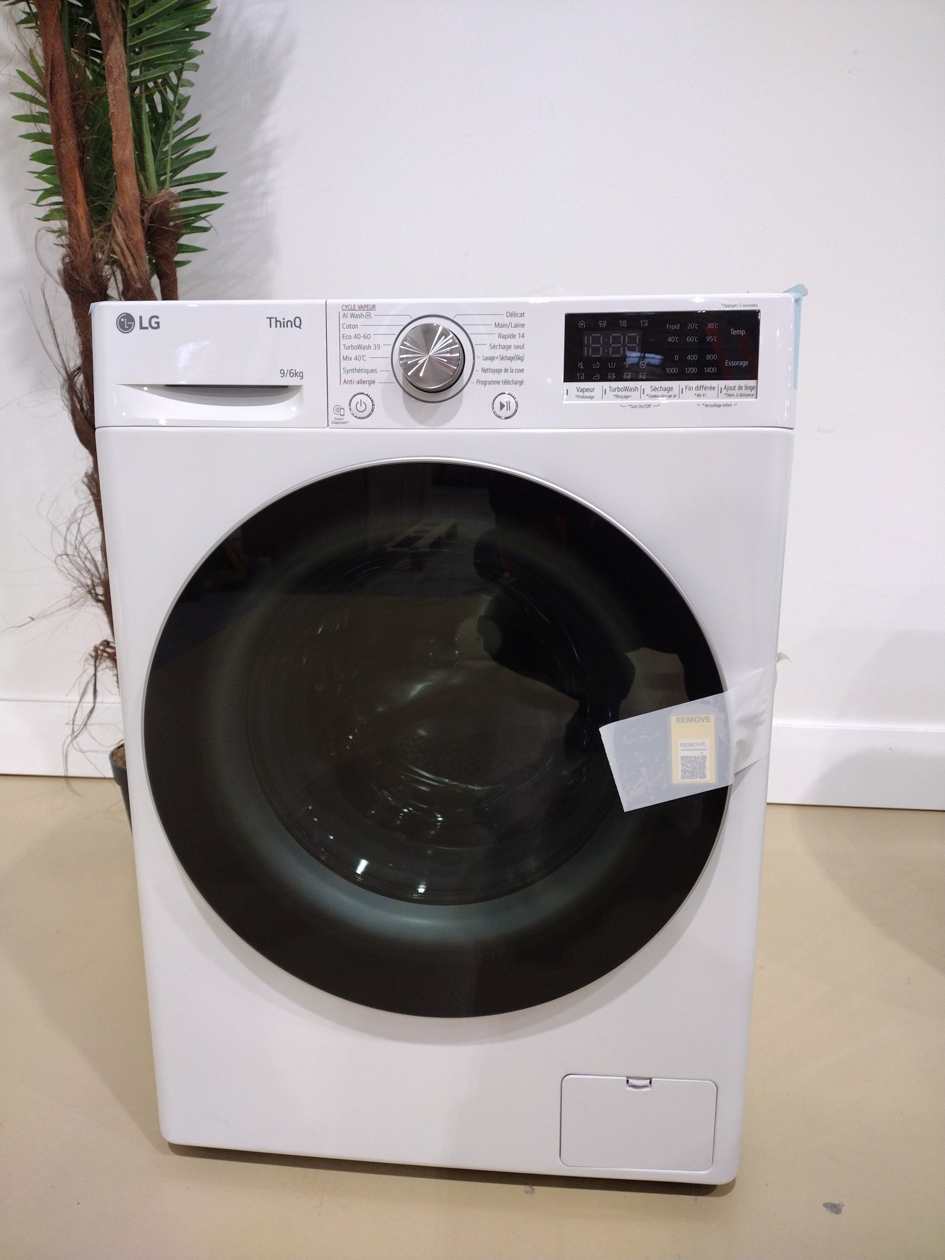 Lave-linge Sechant 9 kg Reconditionné LG F964R71WRST