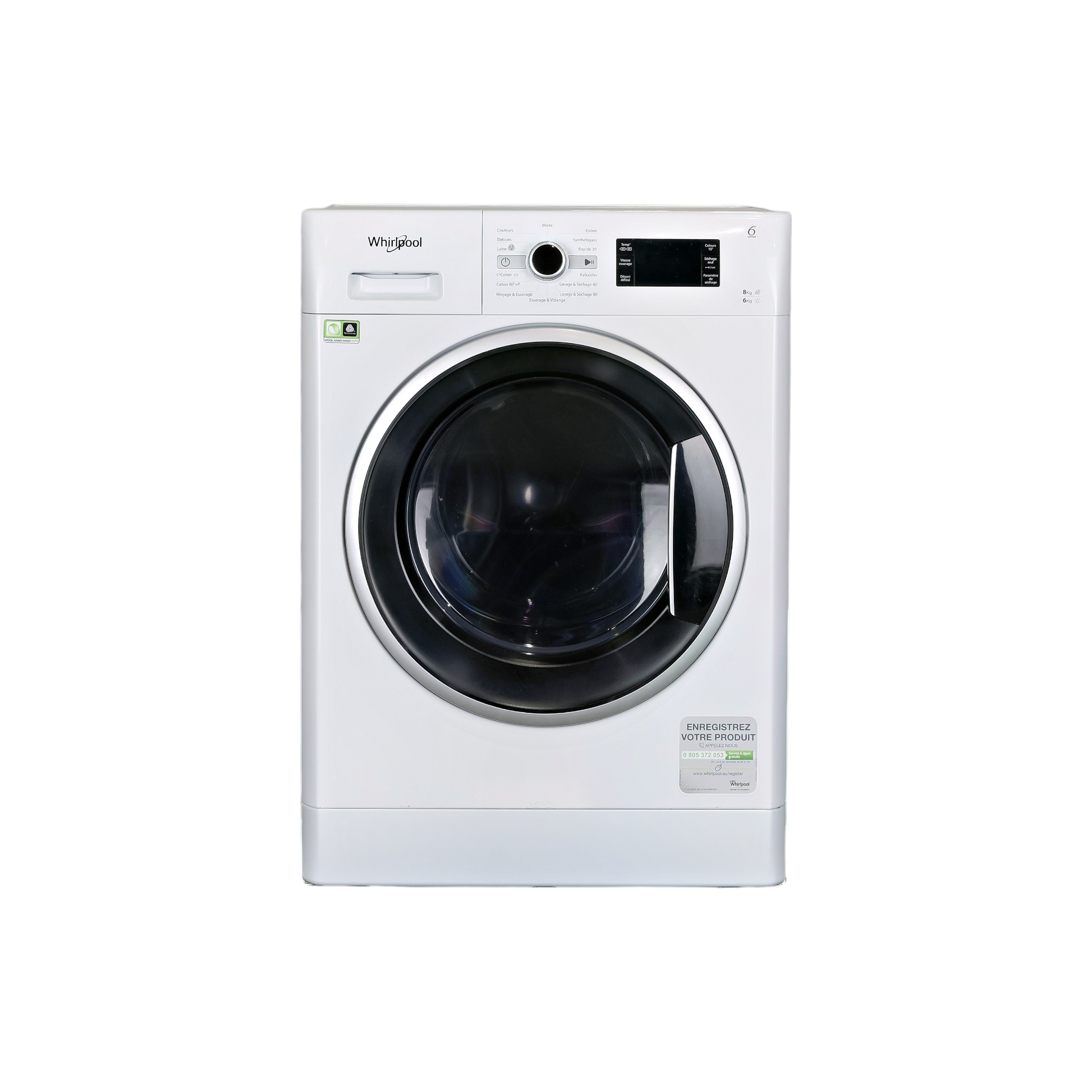 Lave-linge Sechant 8 kg Reconditionné WHIRLPOOL WWDC8614