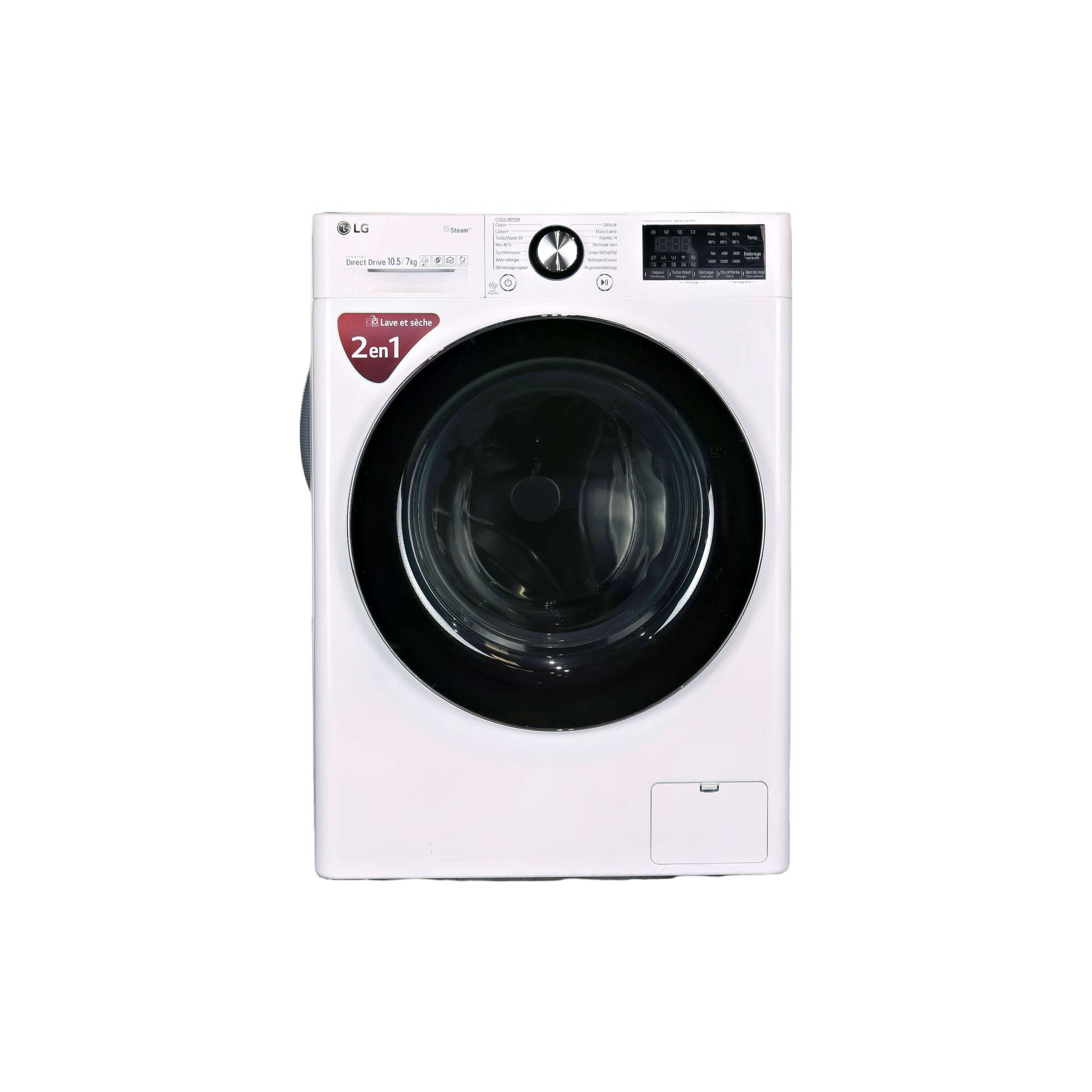 Lave-linge Sechant 10.5 kg Reconditionné LG F174V92WRH