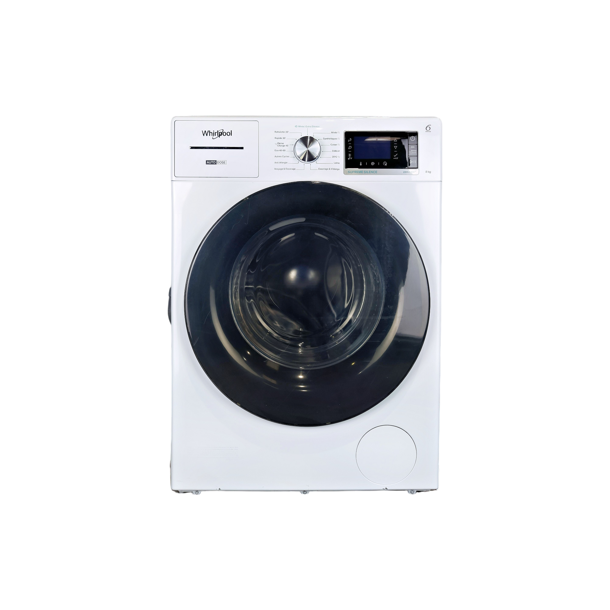 Lave-linge Hublot 8 kg Reconditionné WHIRLPOOL W8X89ADSILENCEFR